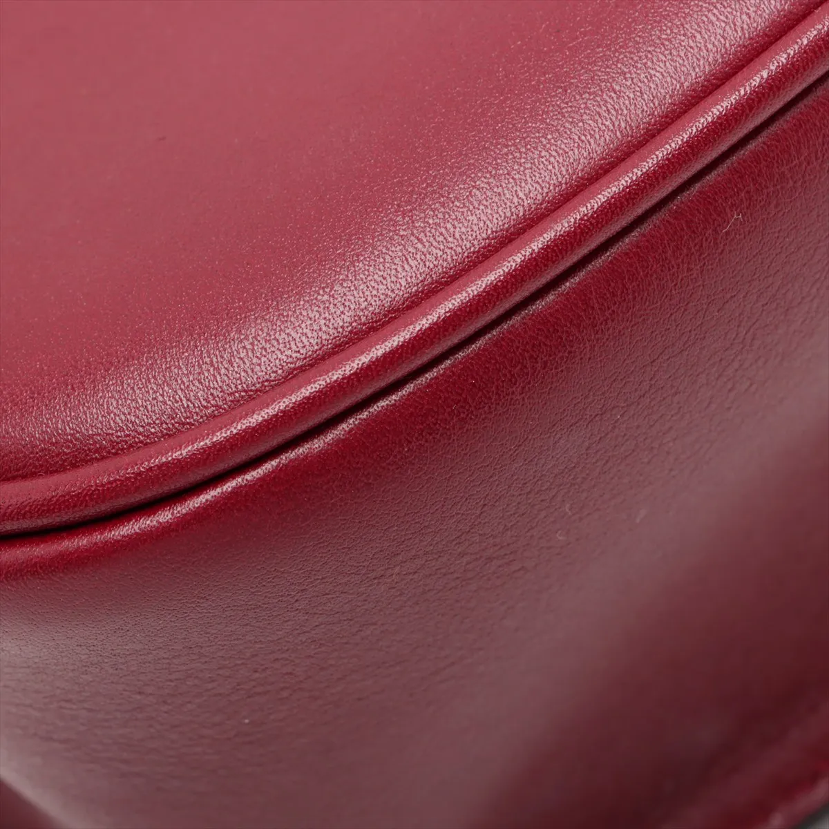 Blondie Leather Chain Shoulder Bag, Bordeaux, 815711 — view 10