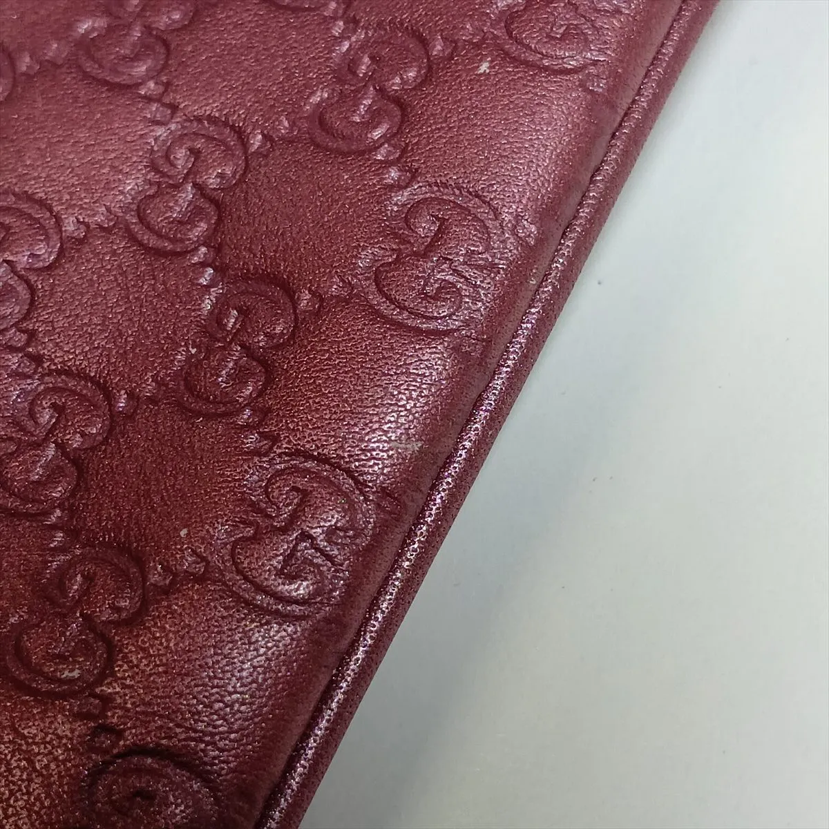 Microguccissima 233183 Leather Coin Case Pink — view 6
