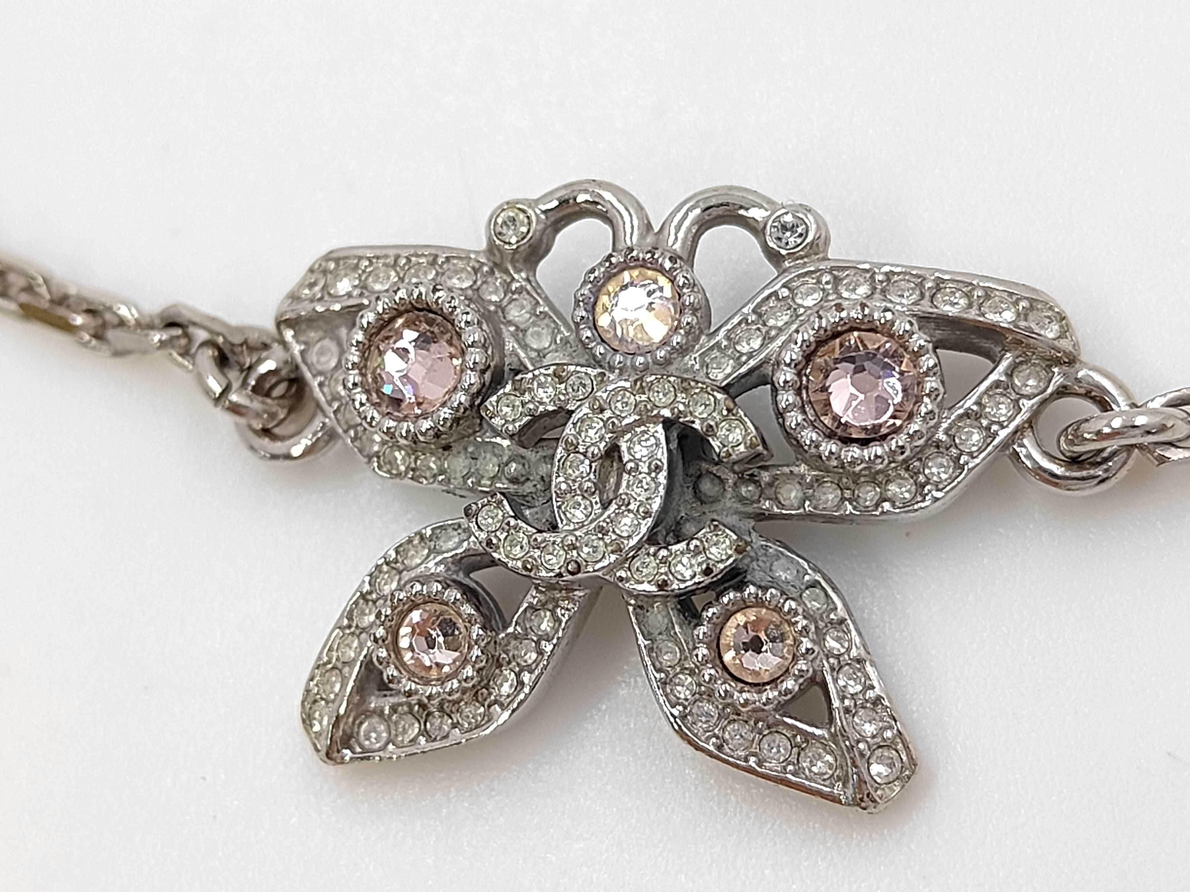 Butterfly Coco Mark Rhinestone Bracelet/Bangle B25A — view 3