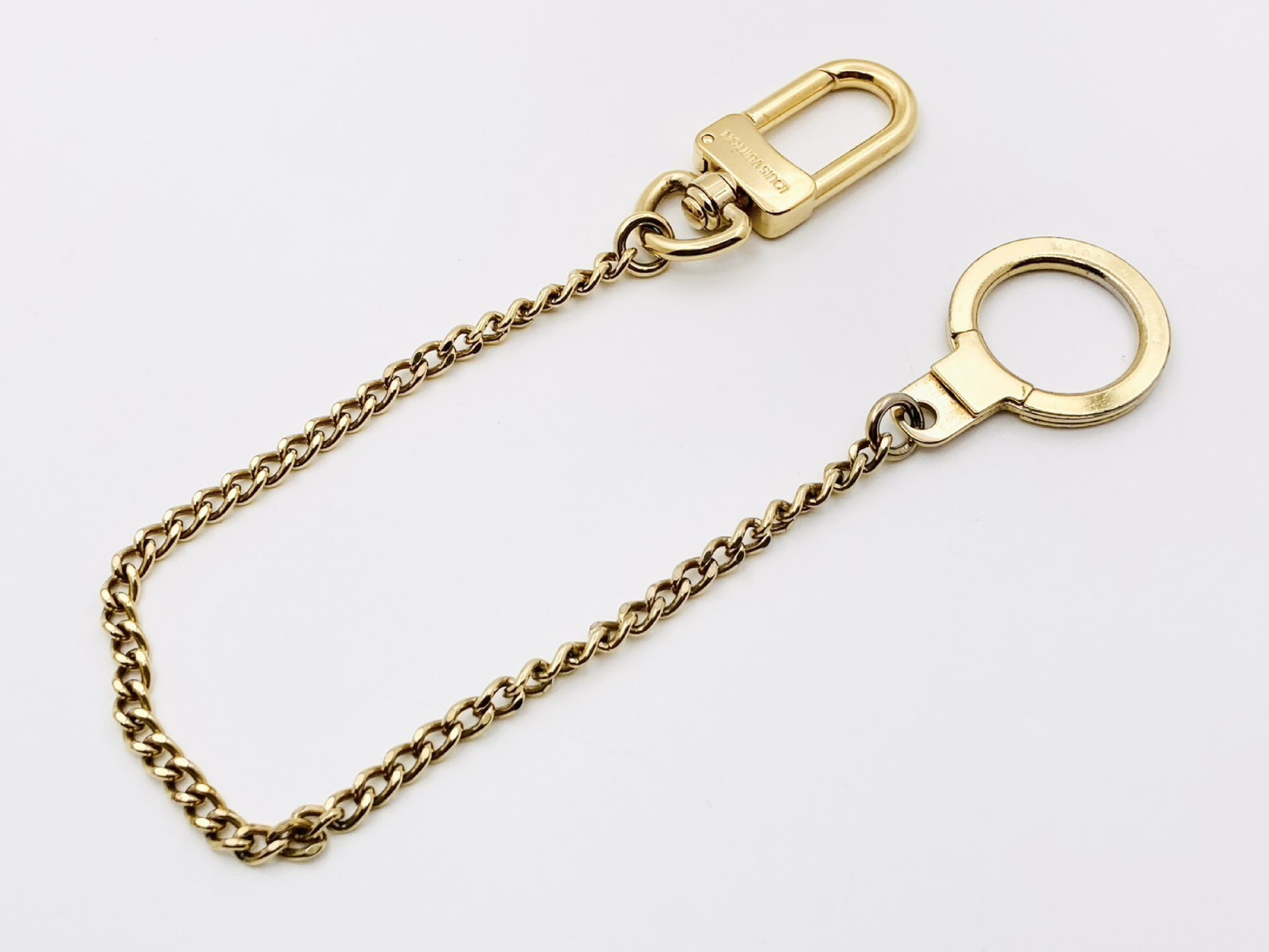 M58021 Chaine Ancre Chain Keyring Charm Gold Key Case