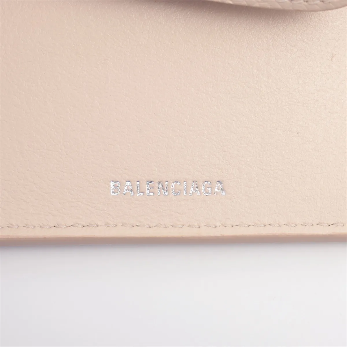 Everyday Logo 593813 Leather Compact Wallet Beige — view 8