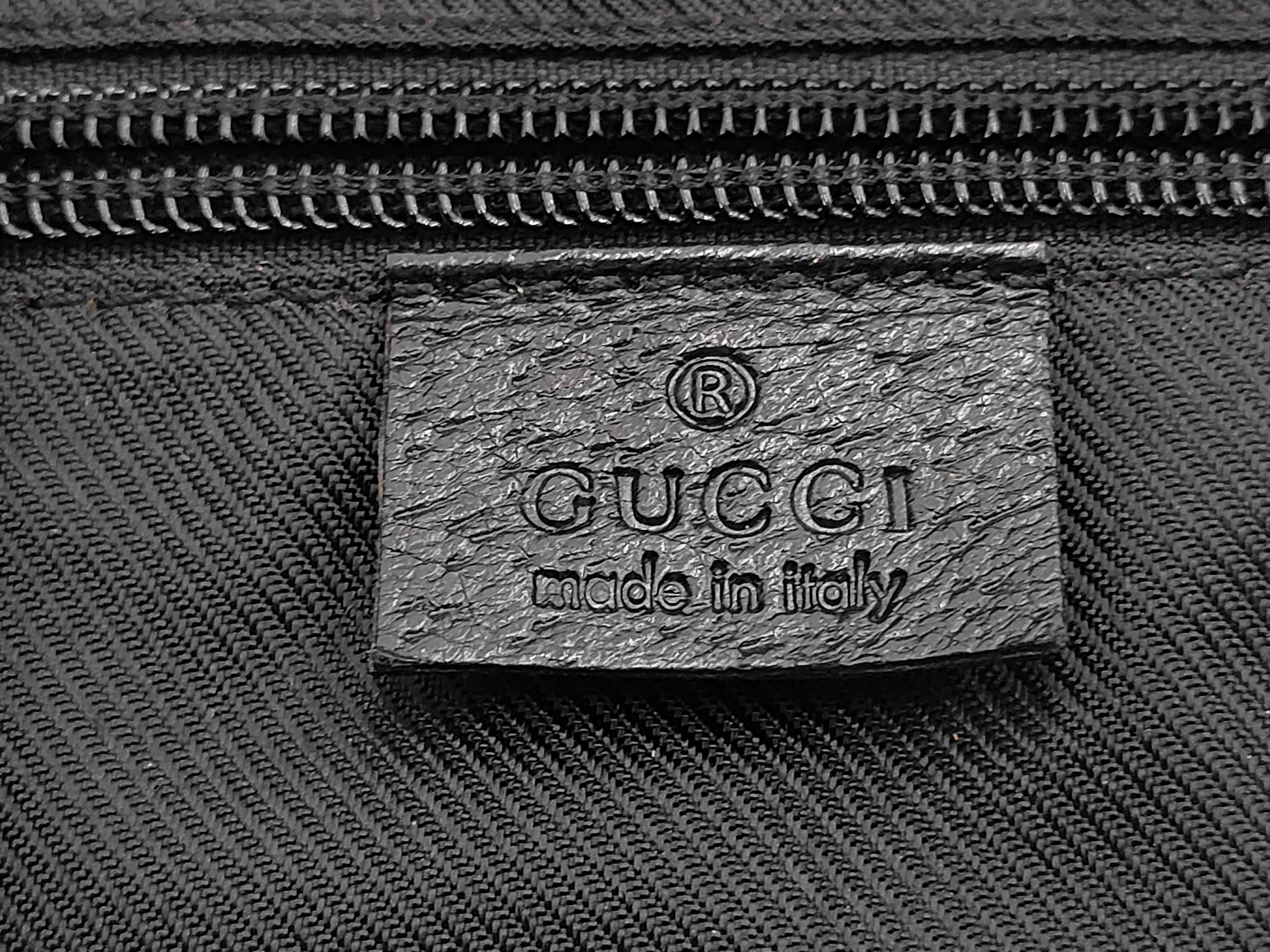 GG Canvas Backpack, Black — view 9