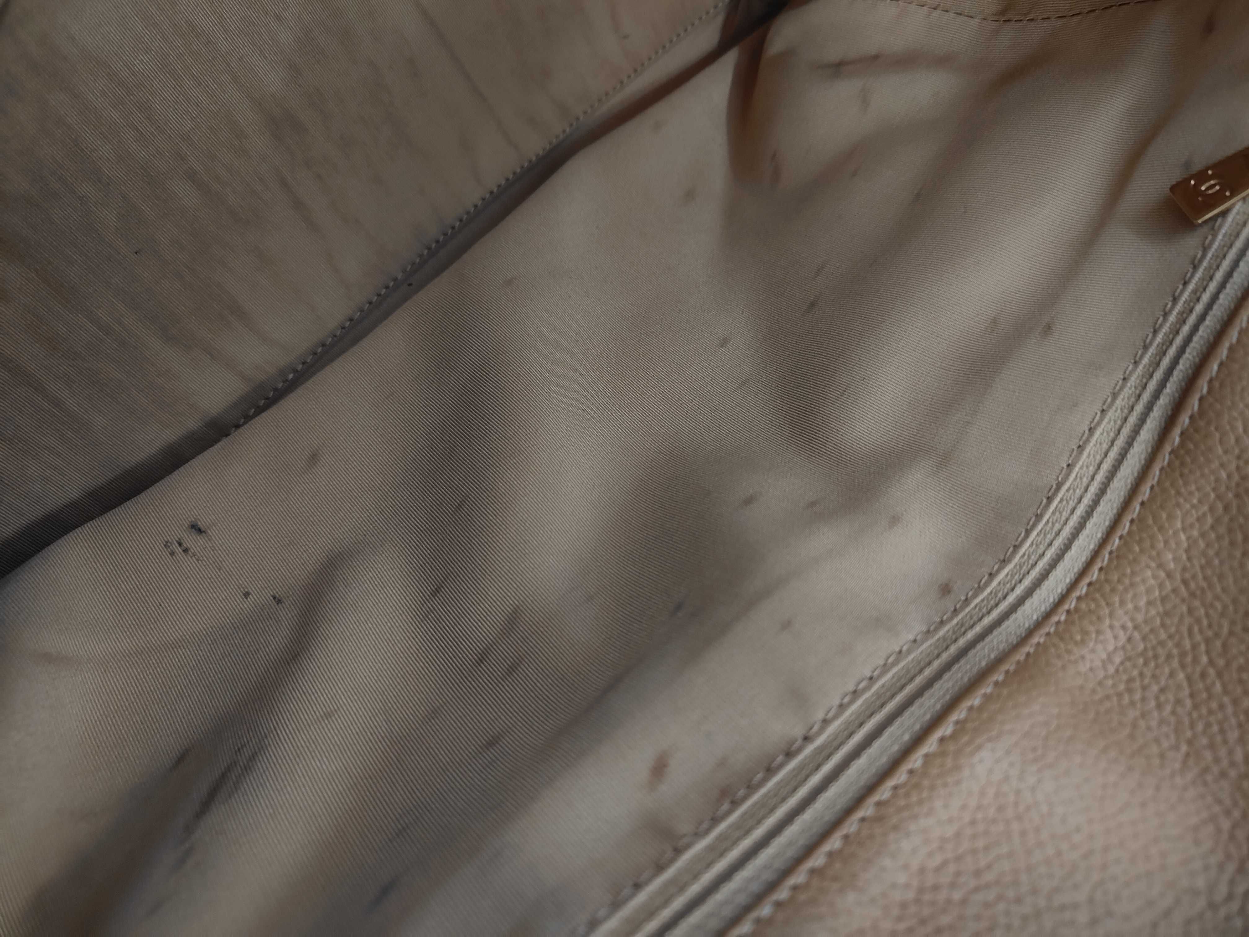 Executive Tote, Calfskin, Beige, Gold Hardware, A15206 Tote Bag — view 12