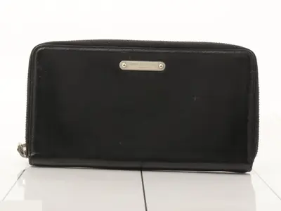 Round zipper long wallet, bag/wallet, black