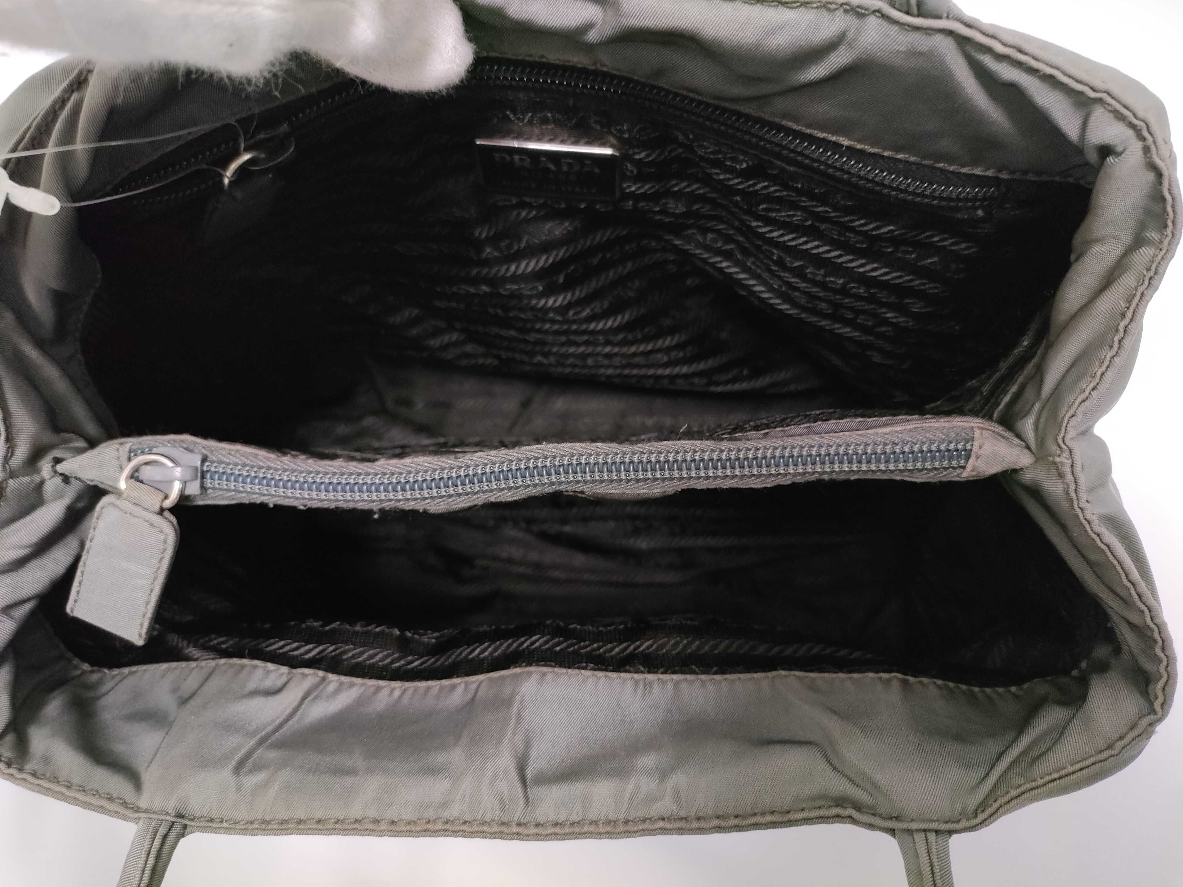 Nylon Prada Tote Bag Khaki Tote Bag — view 12