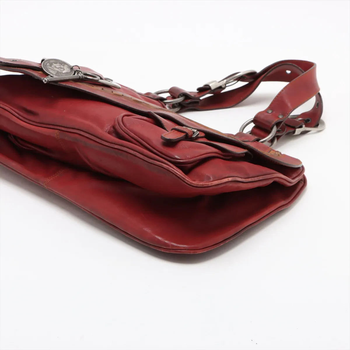 Gaucho Leather Handbag Brown Outlet — view 3