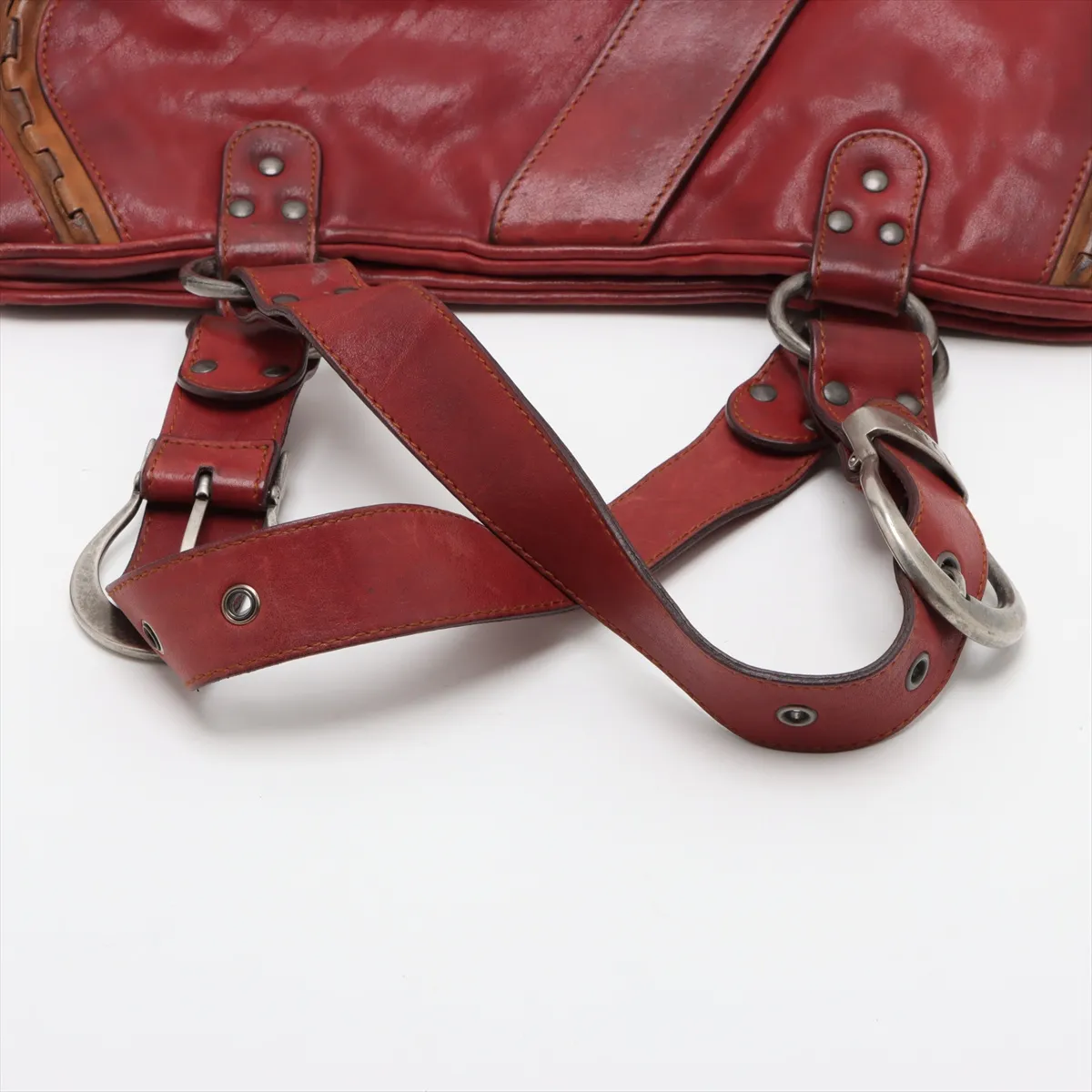 Gaucho Leather Handbag Brown Outlet — view 5