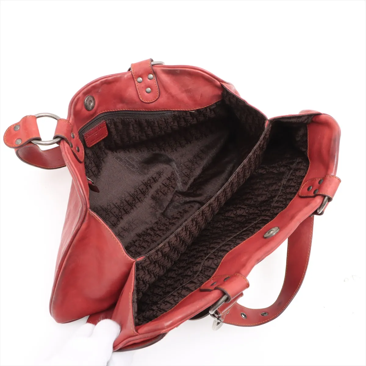 Gaucho Leather Handbag Brown Outlet — view 7