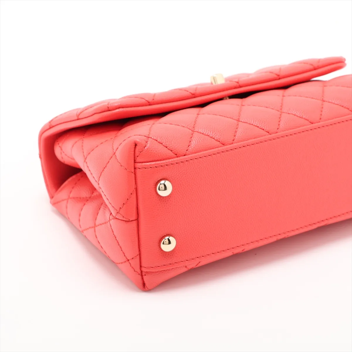 [Individually packaged] Chanel Coco Handle 24 XS Caviar Skin 2-Way Handbag, Top Handle, Pink, Gold Hardware, 30752826, Serial Number in the 30s, A92990 — view 4
