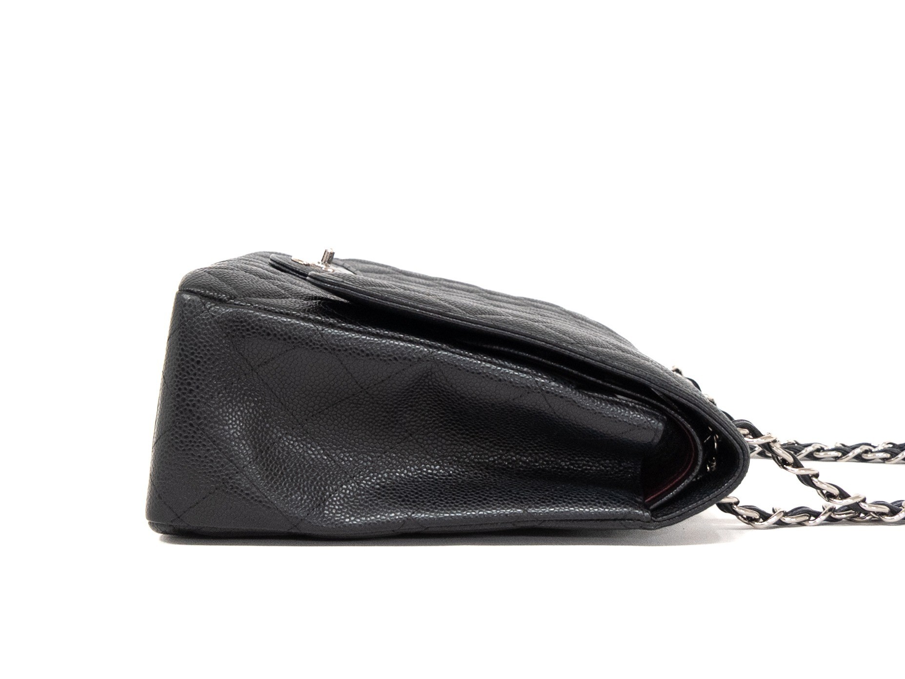 Large Matelassé bag, double flap, double chain, seal card — view 6