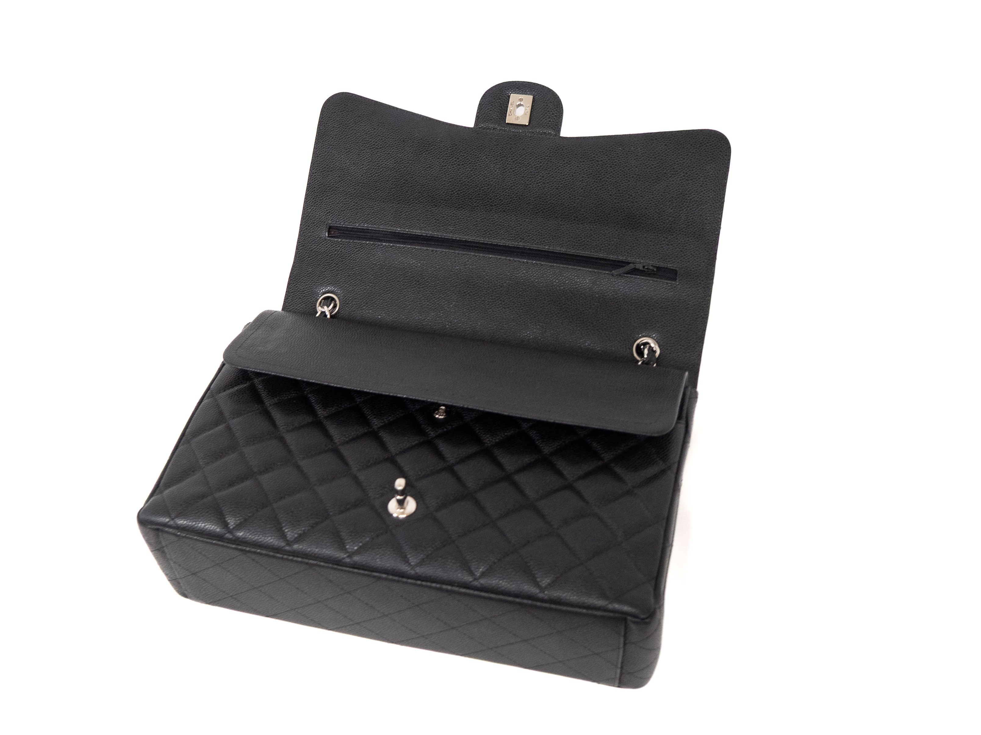 Large Matelassé bag, double flap, double chain, seal card — view 8