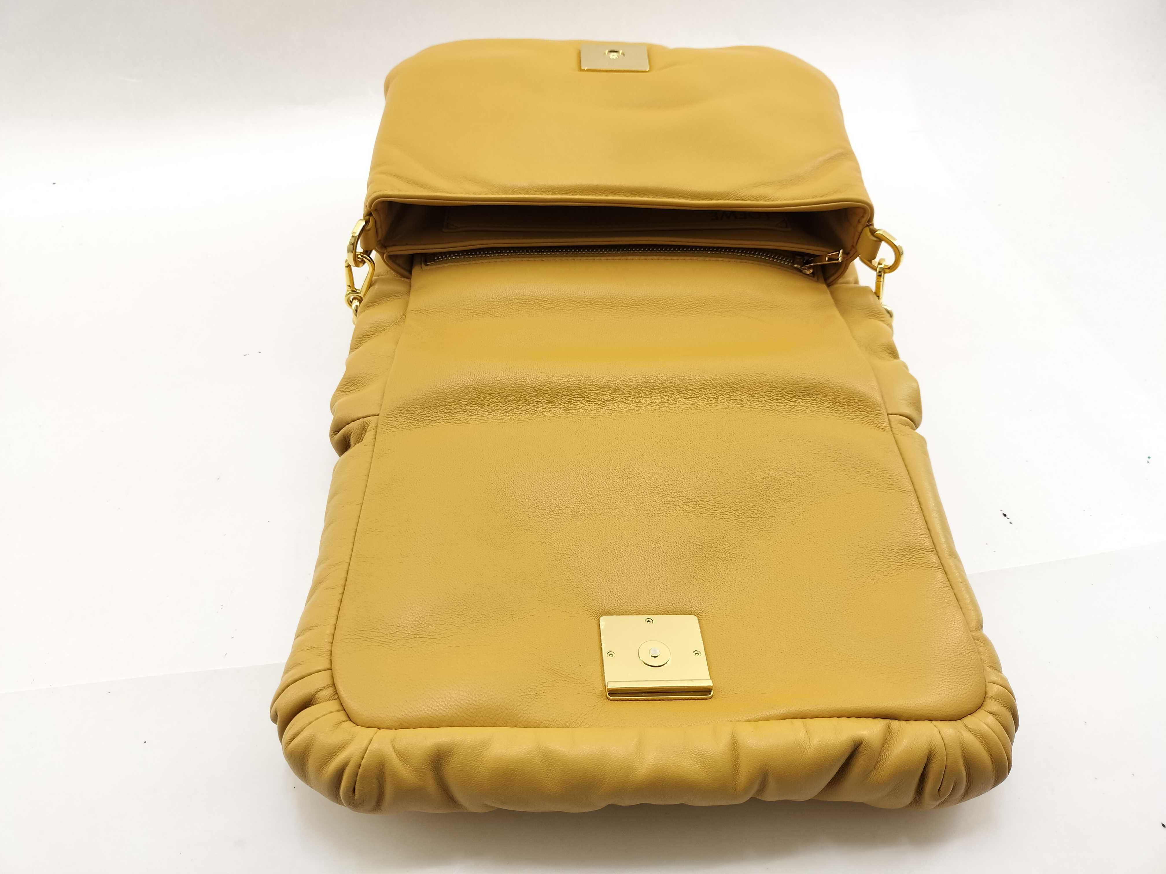 Goya Anagram Puffer Chain Shoulder Bag, Camel, Size 45 — view 10