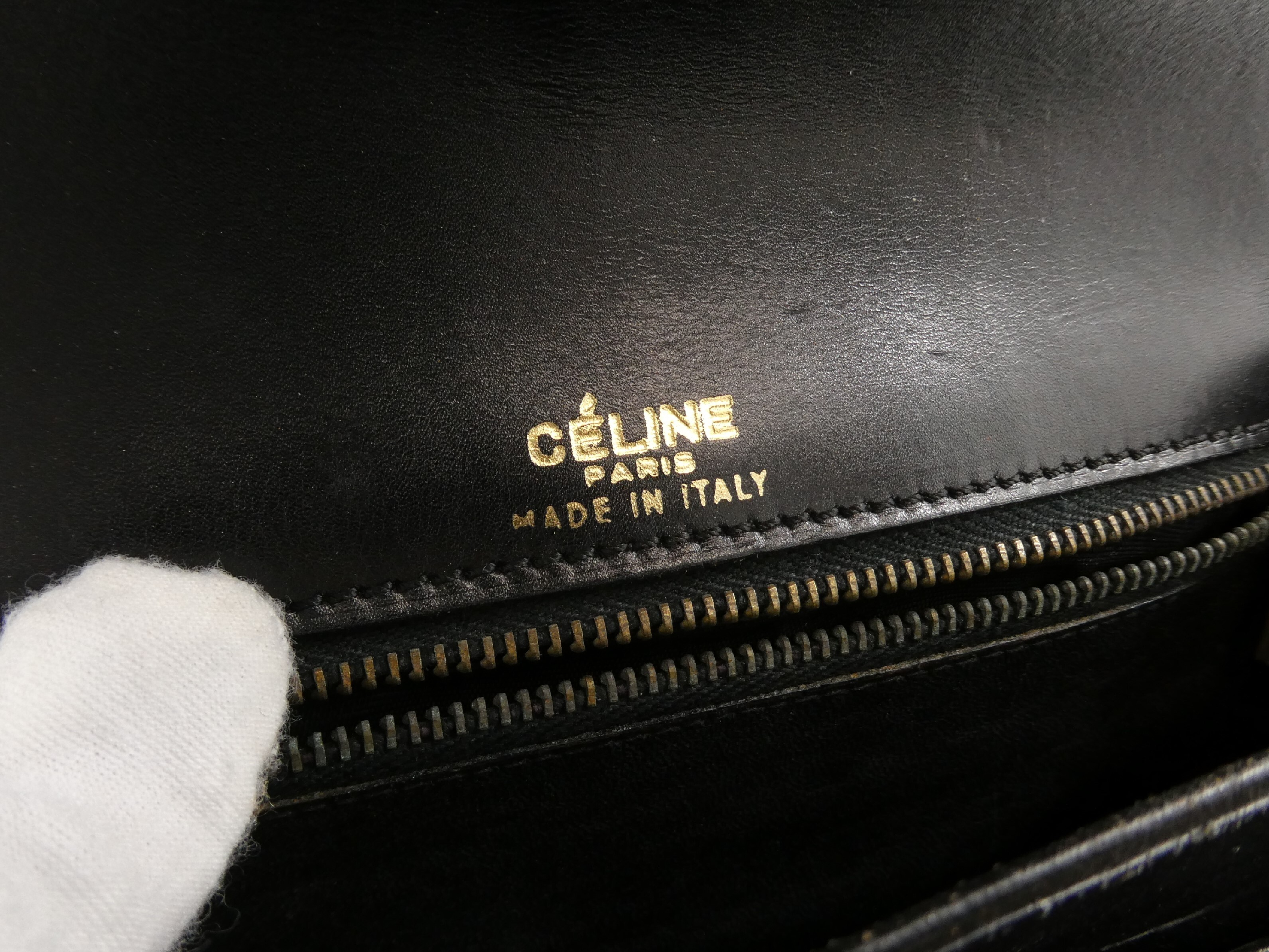 leather shoulder bag with carriage hardware — view 8