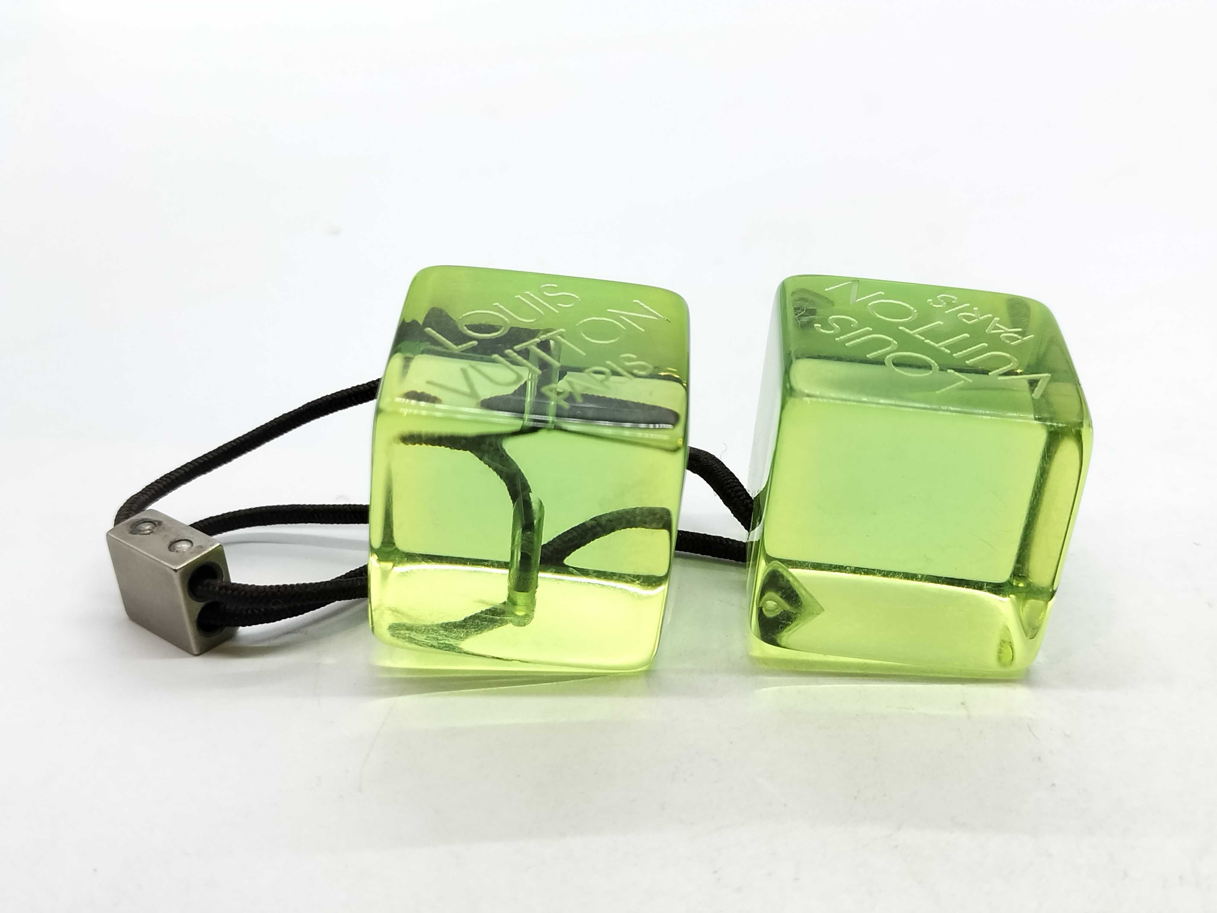 Cube Logo Green Hair Tie Hair Accessory — view 3