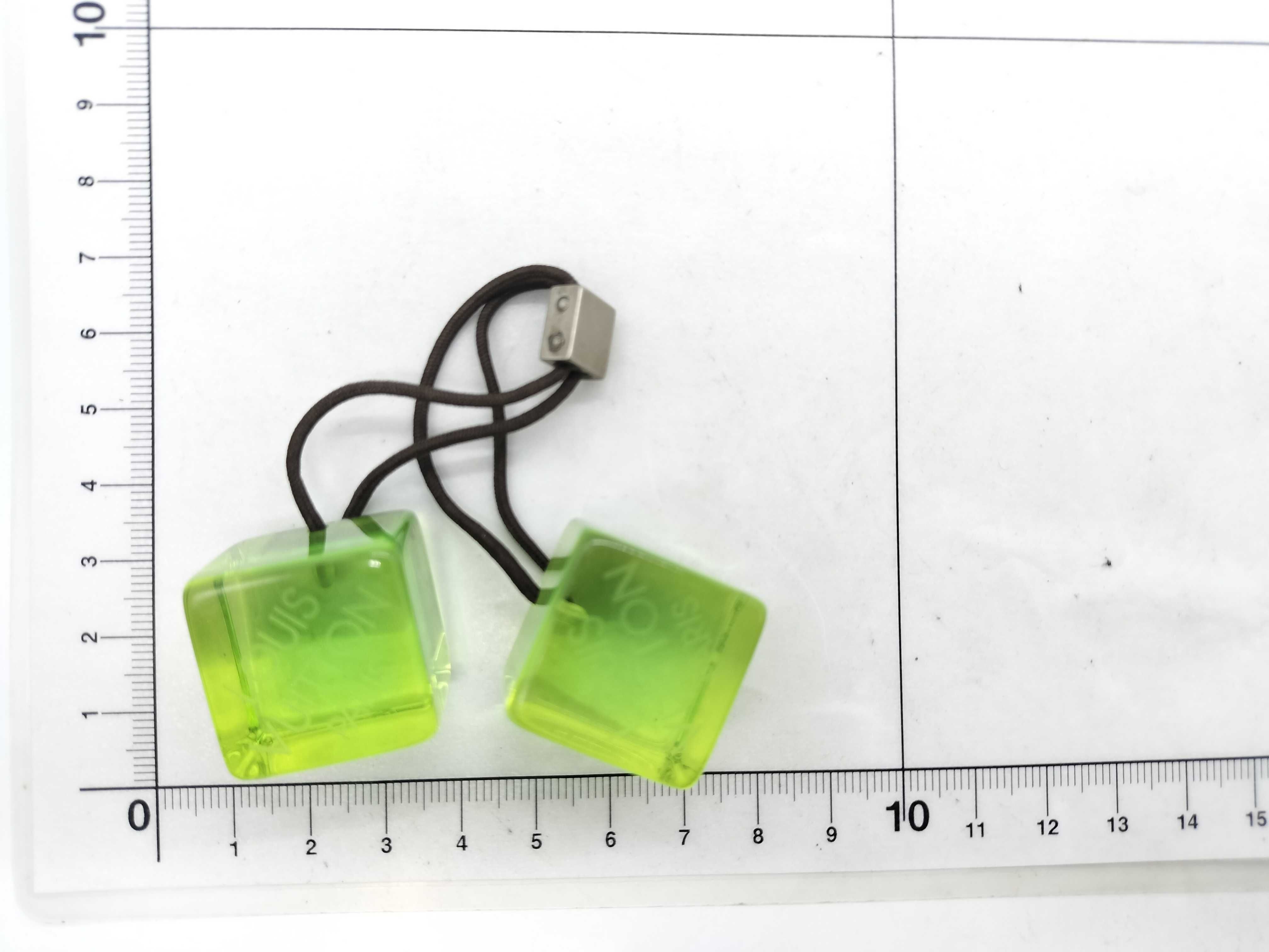 Cube Logo Green Hair Tie Hair Accessory — view 4