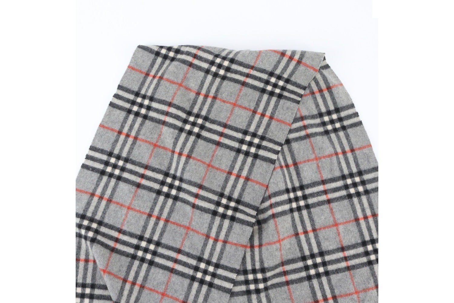 Cashmere check pattern scarf — view 5