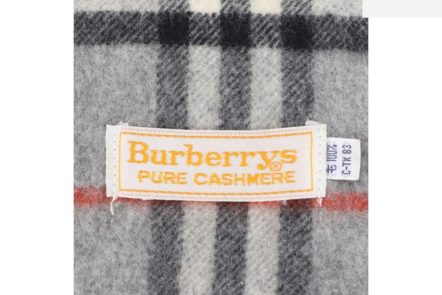 Cashmere check pattern scarf — view 6