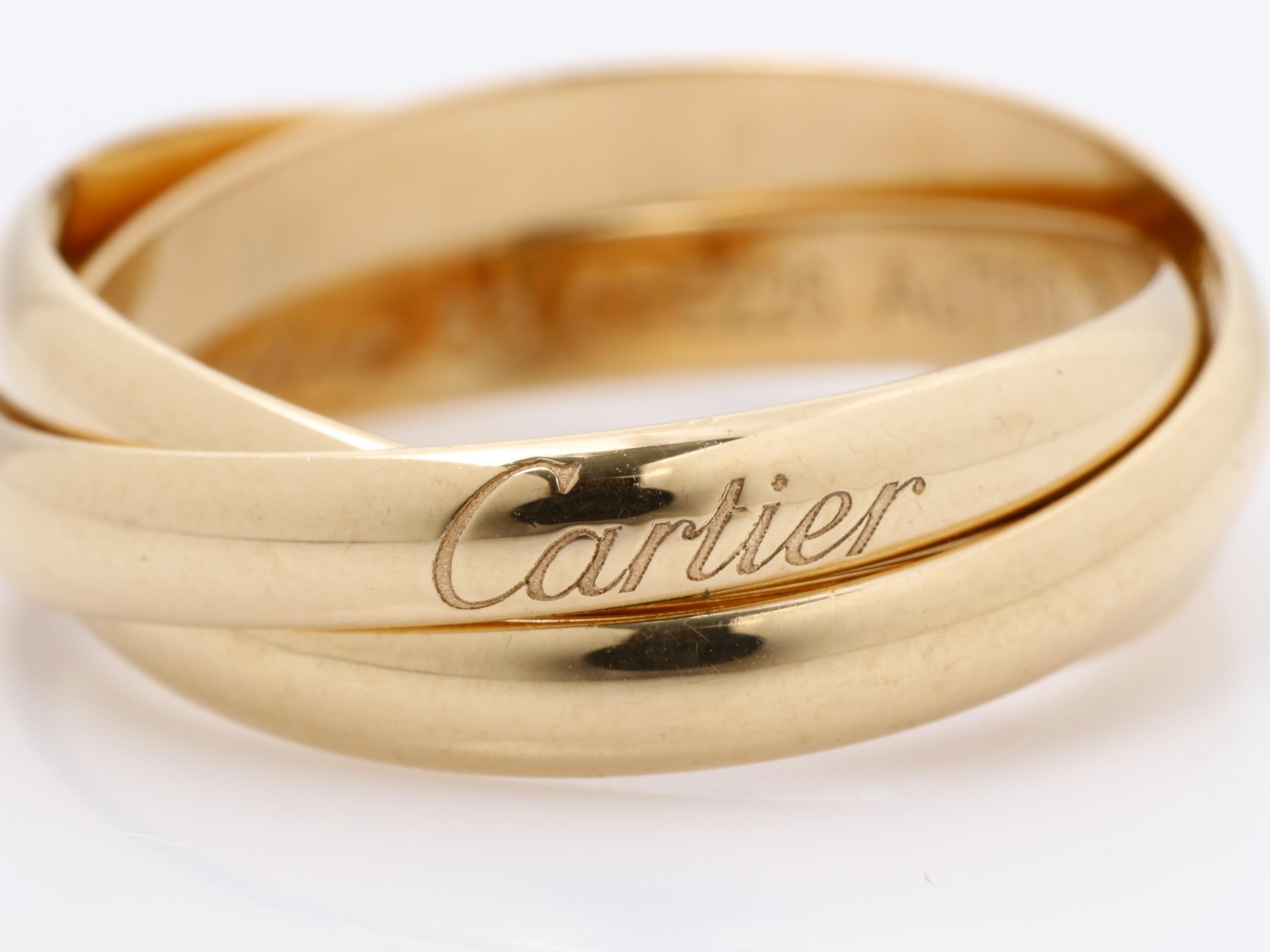 Au750 Trinity Ring 53 5.1g — view 2