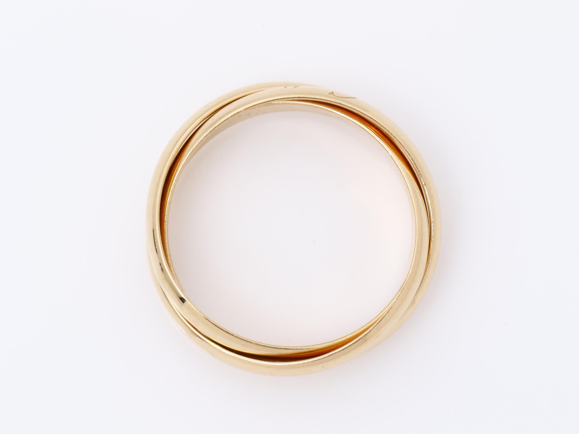 Au750 Trinity Ring 53 5.1g — view 5