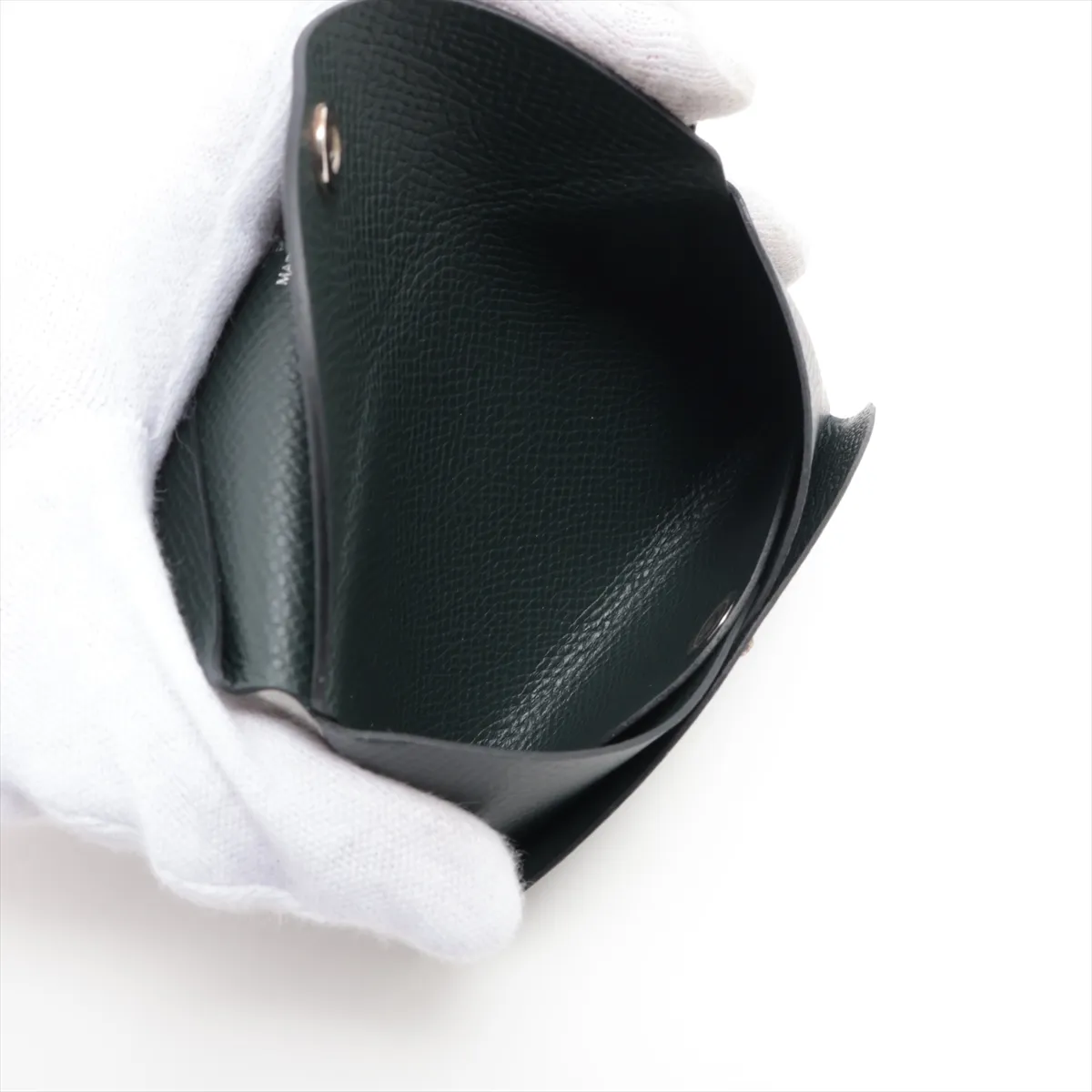 Hermès Calvi Duo Veau Epsom Coin Case, Gray, Silver Hardware, W: 2024 — view 5
