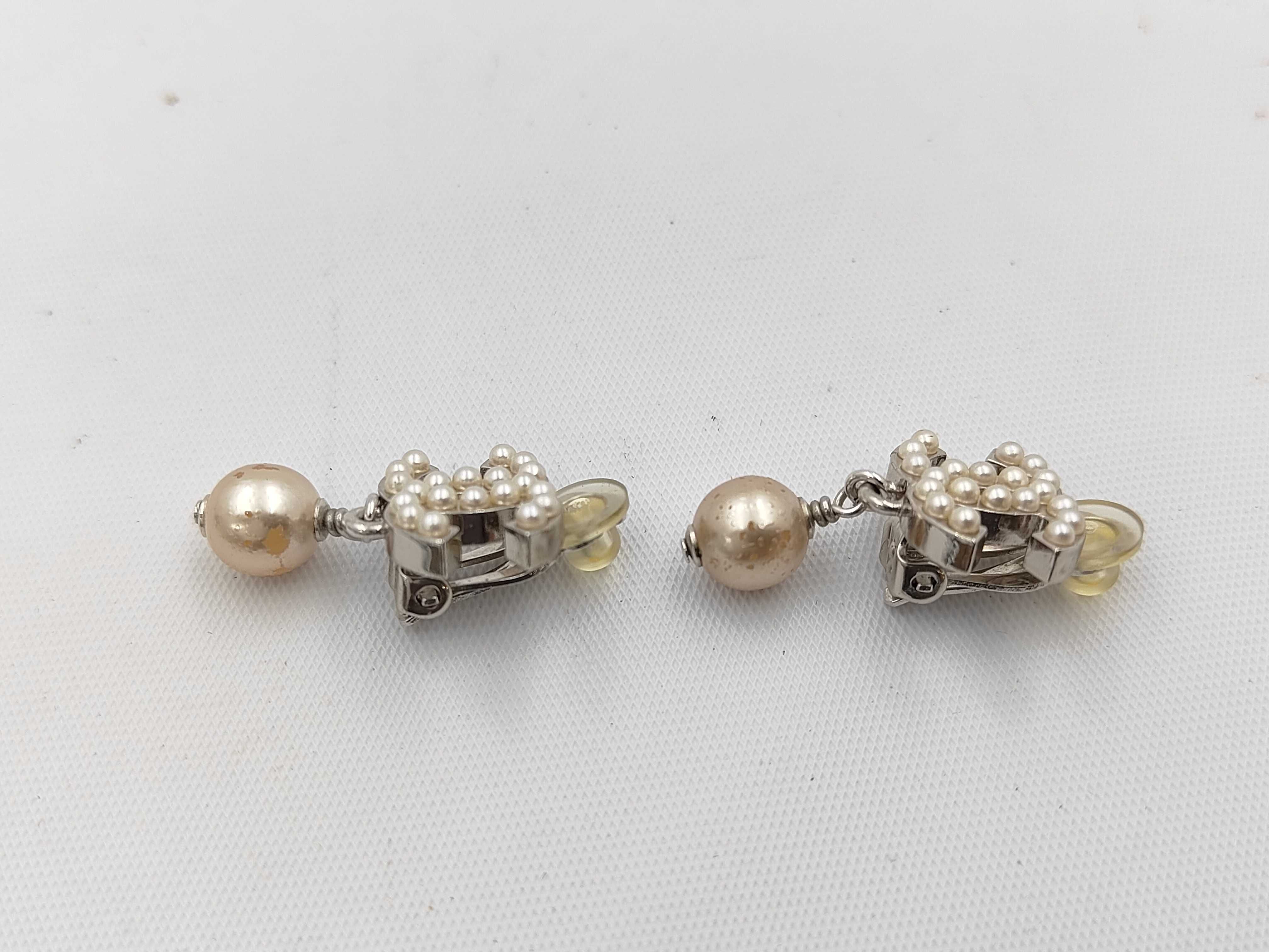 Coco Mark Silver Pearl Earrings — view 3