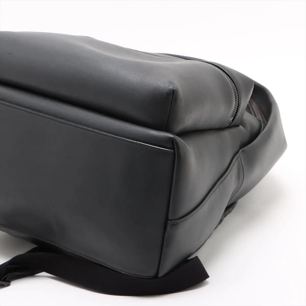 leather backpack/rucksack black — view 3