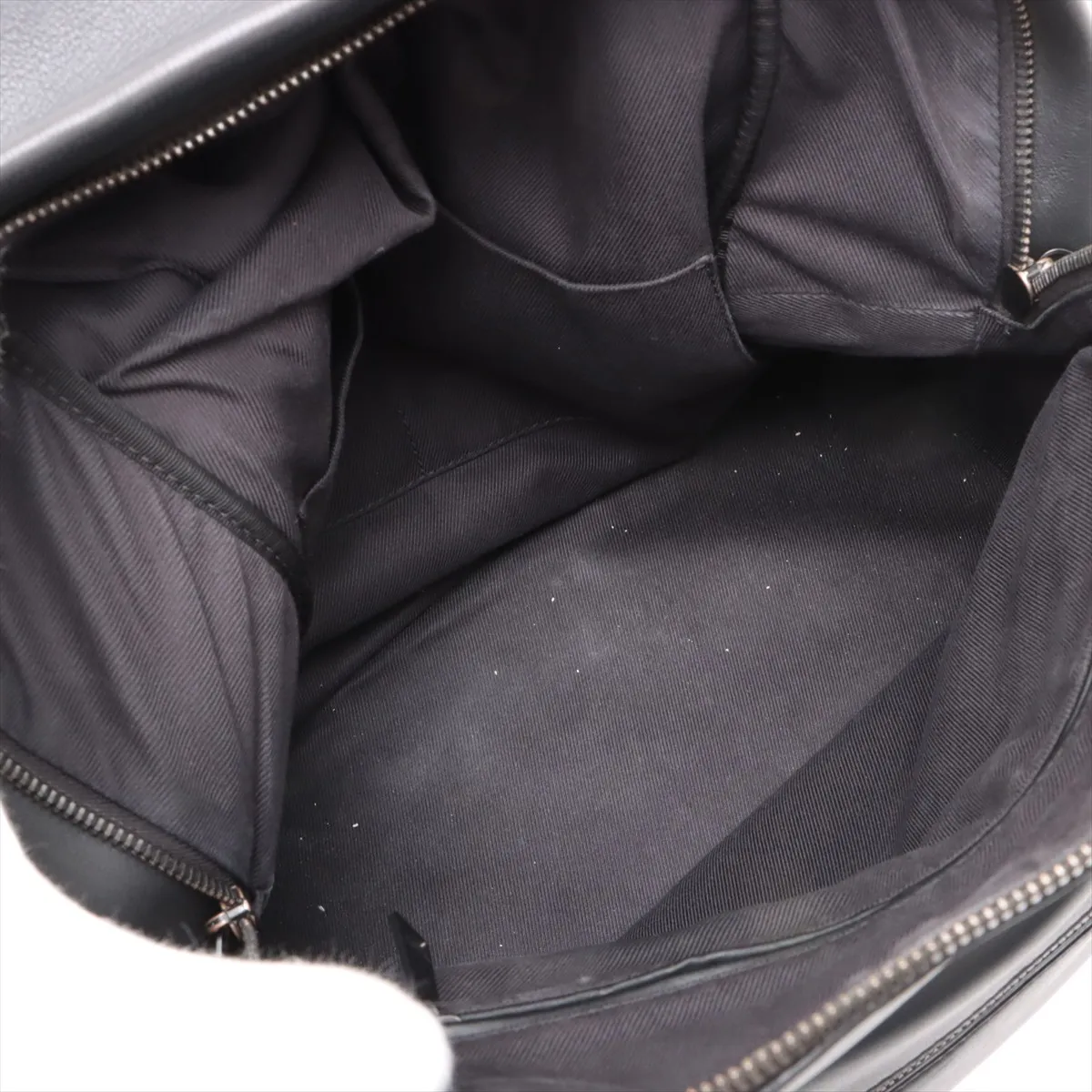leather backpack/rucksack black — view 7