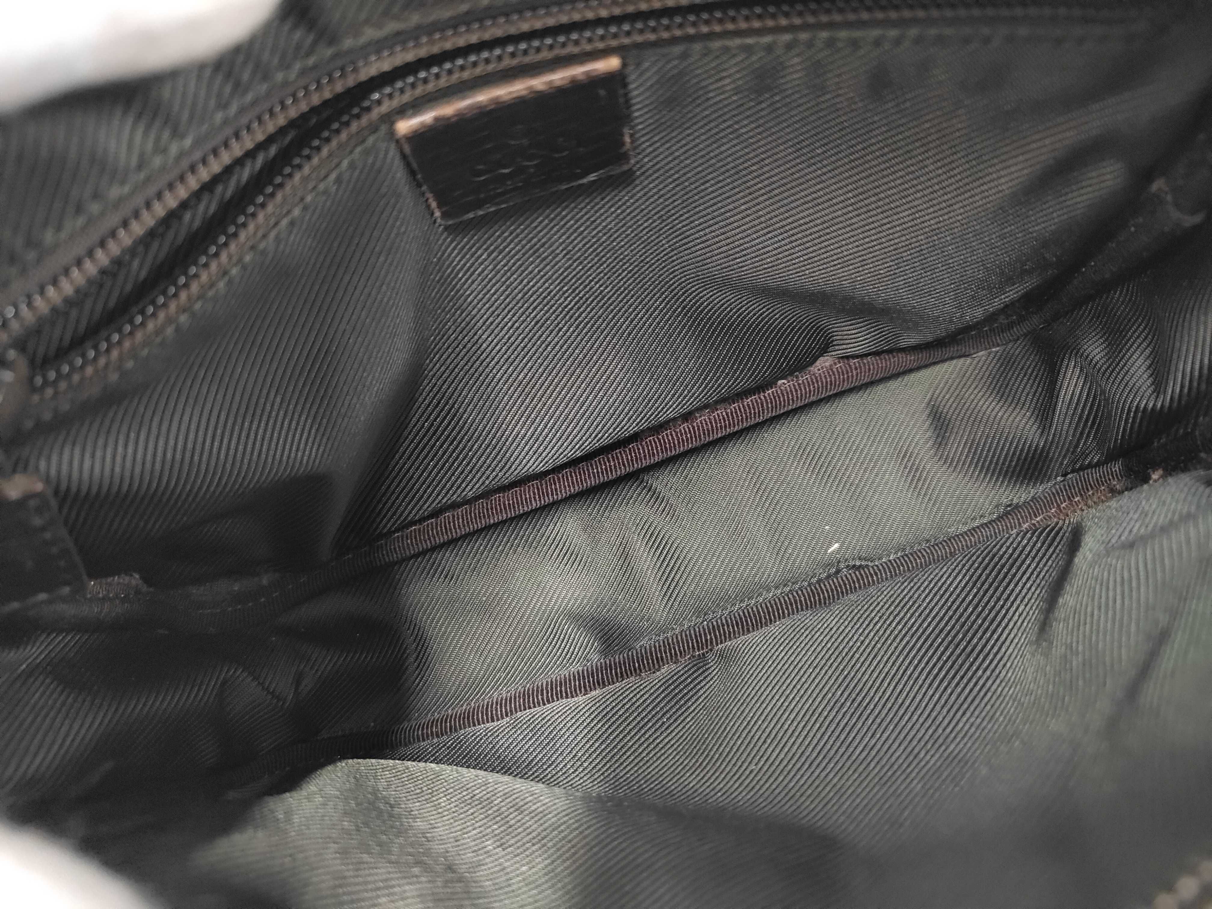GG Supreme PVC x Leather Shoulder Bag — view 8