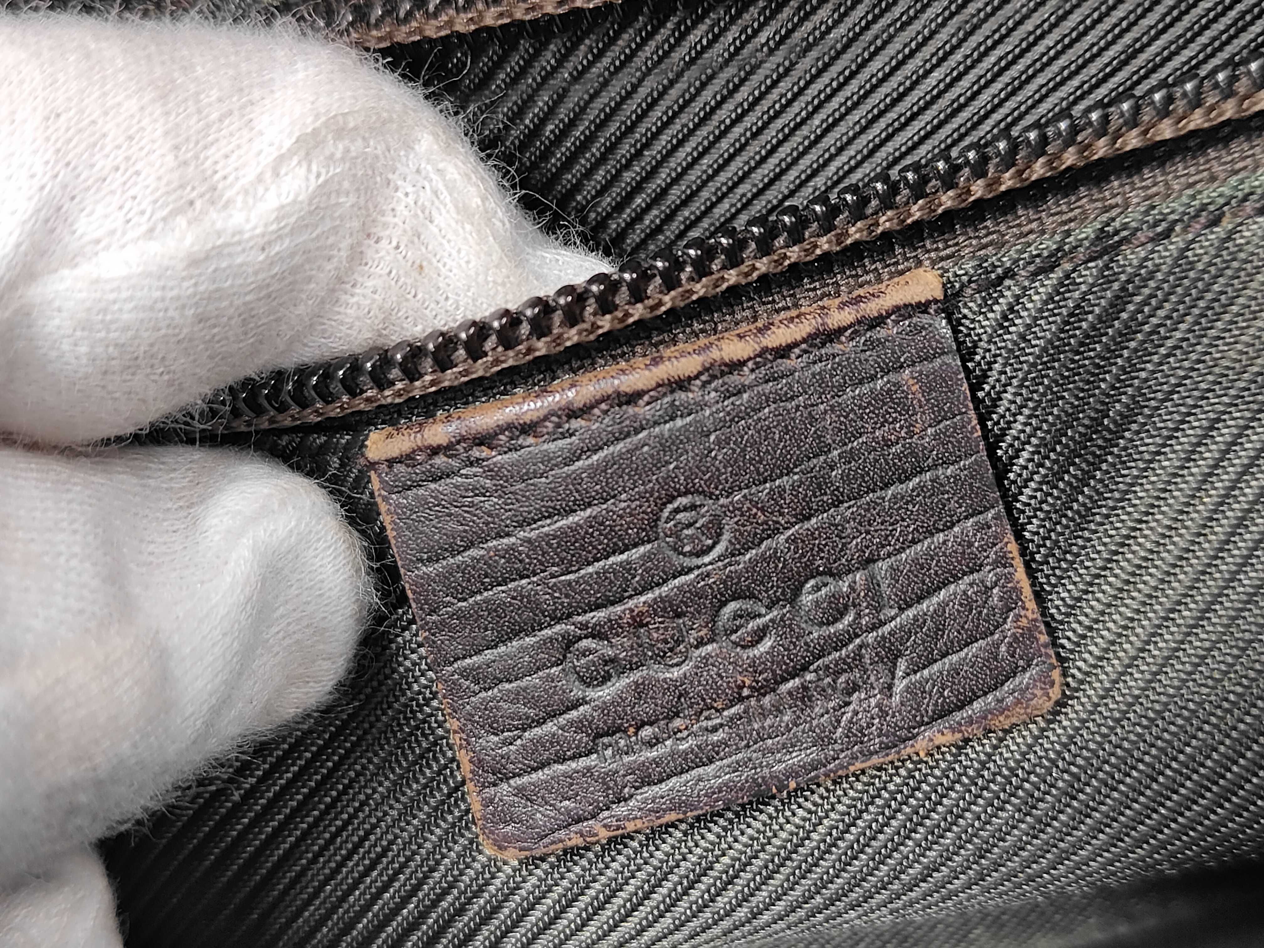 GG Supreme PVC x Leather Shoulder Bag — view 9