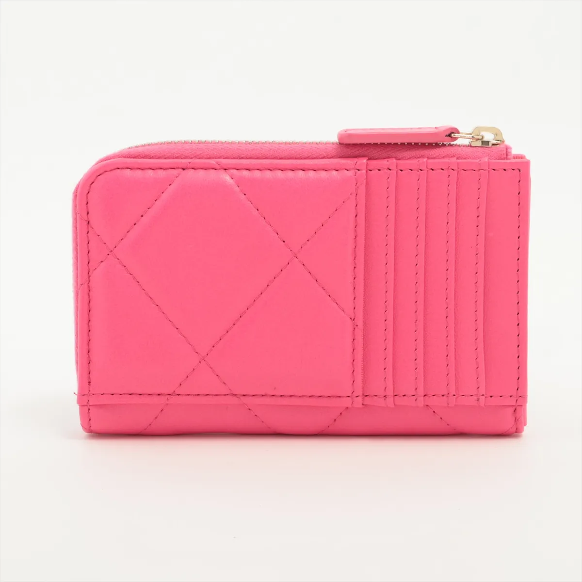 19 Lambskin Fragment Case Pink Gold Hardware L7KK9EG7 — view 2