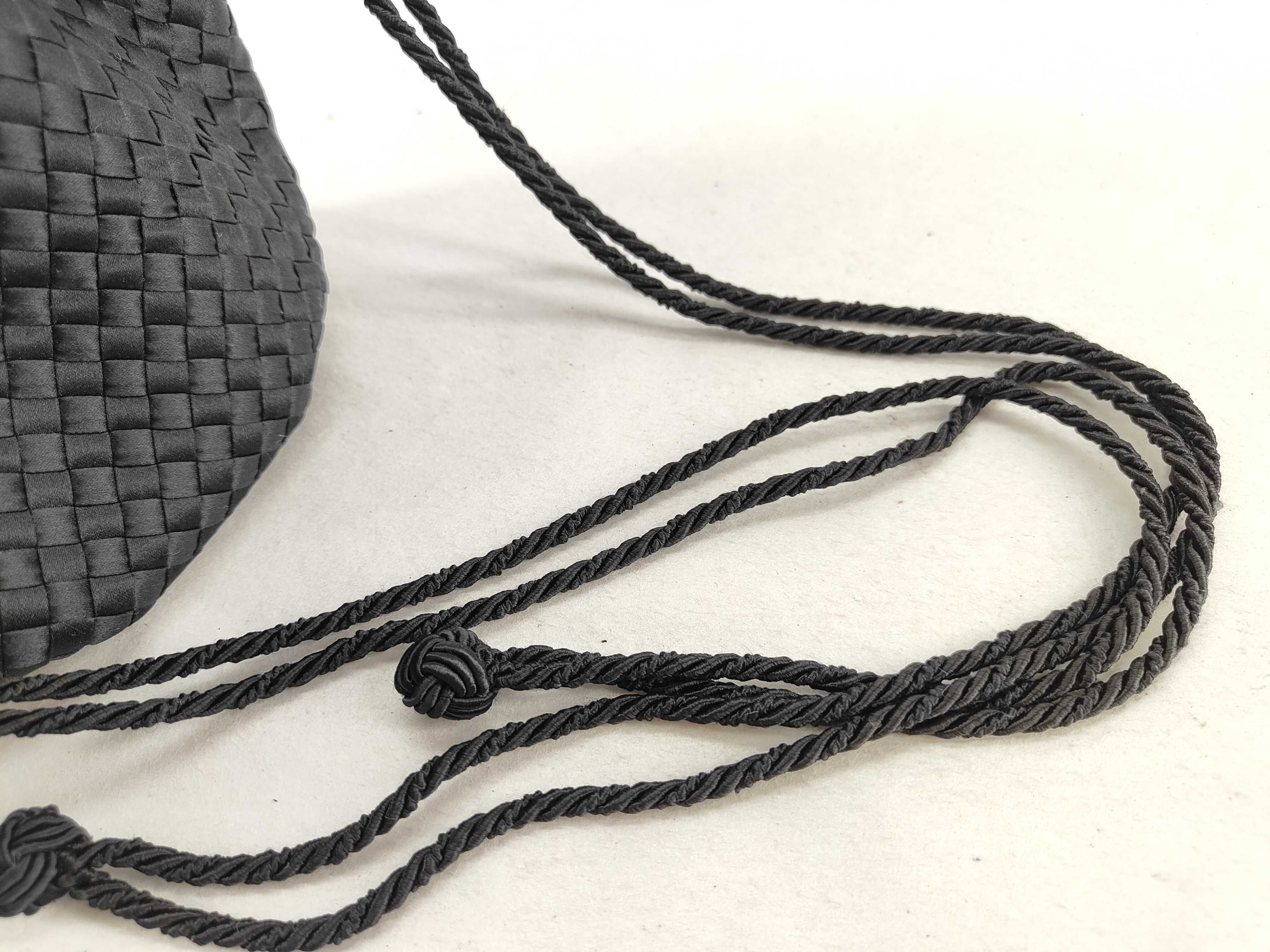 Intrecciato Satin Drawstring Vintage Pouch — view 11