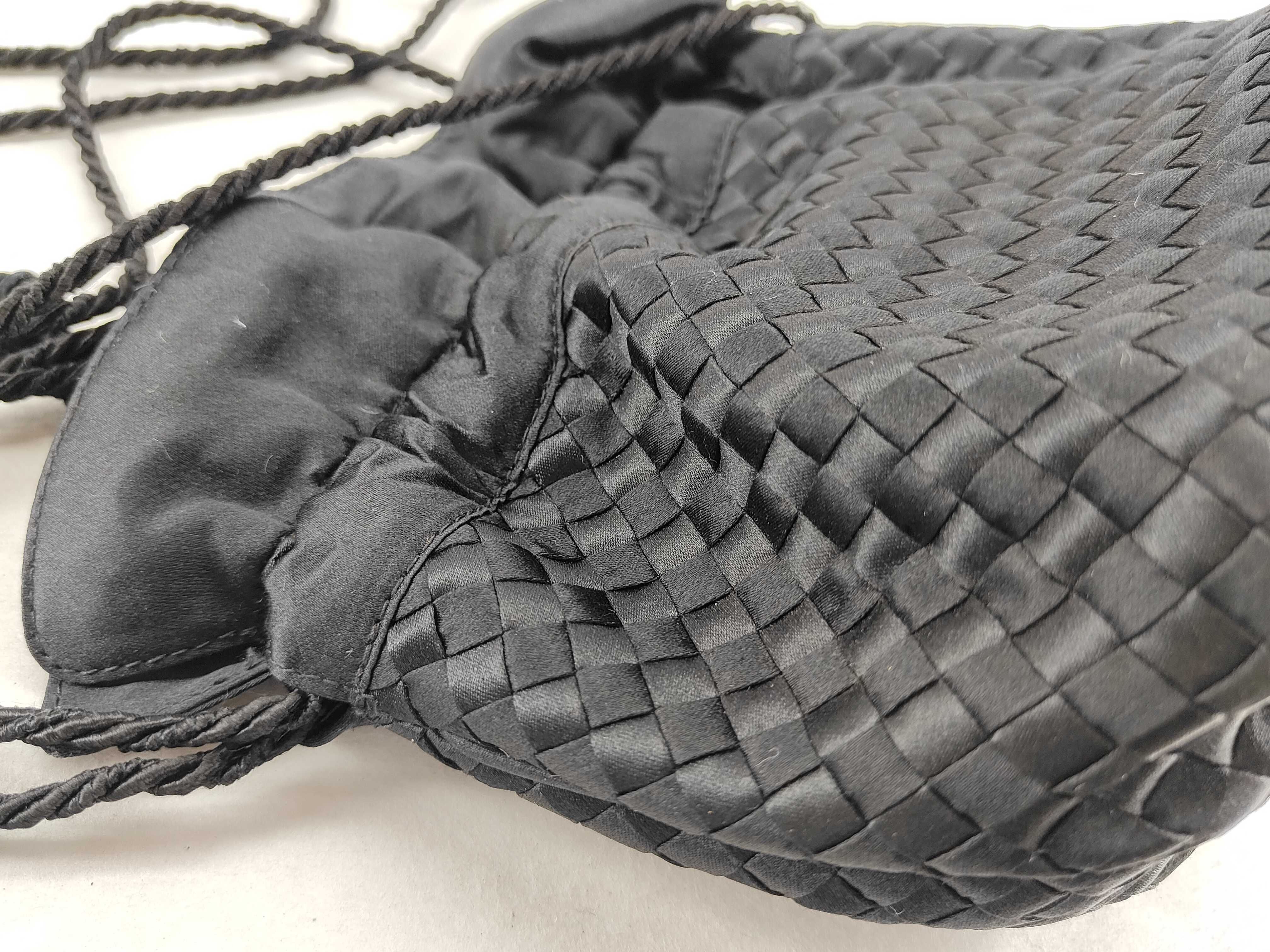 Intrecciato Satin Drawstring Vintage Pouch — view 12