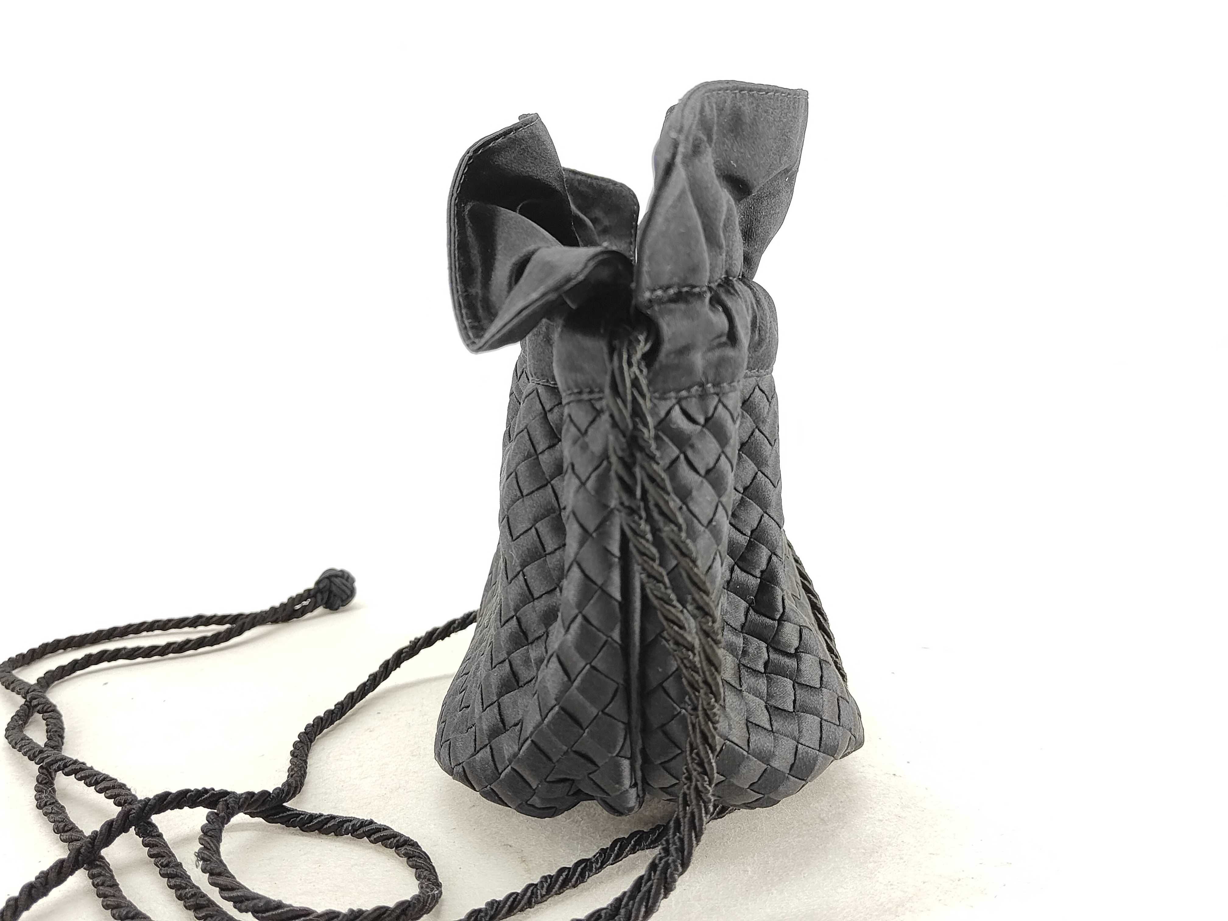 Intrecciato Satin Drawstring Vintage Pouch — view 13