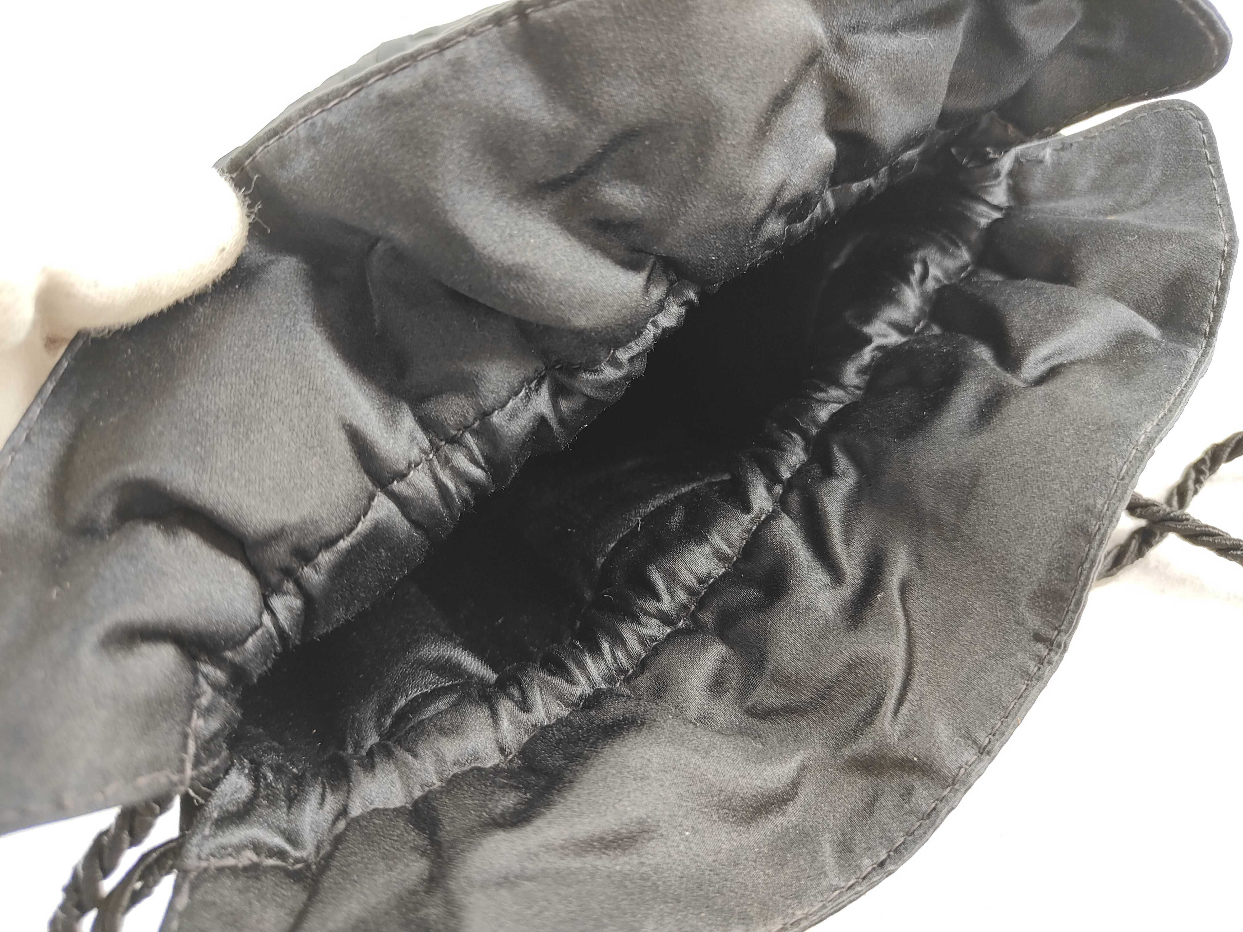 Intrecciato Satin Drawstring Vintage Pouch — view 8