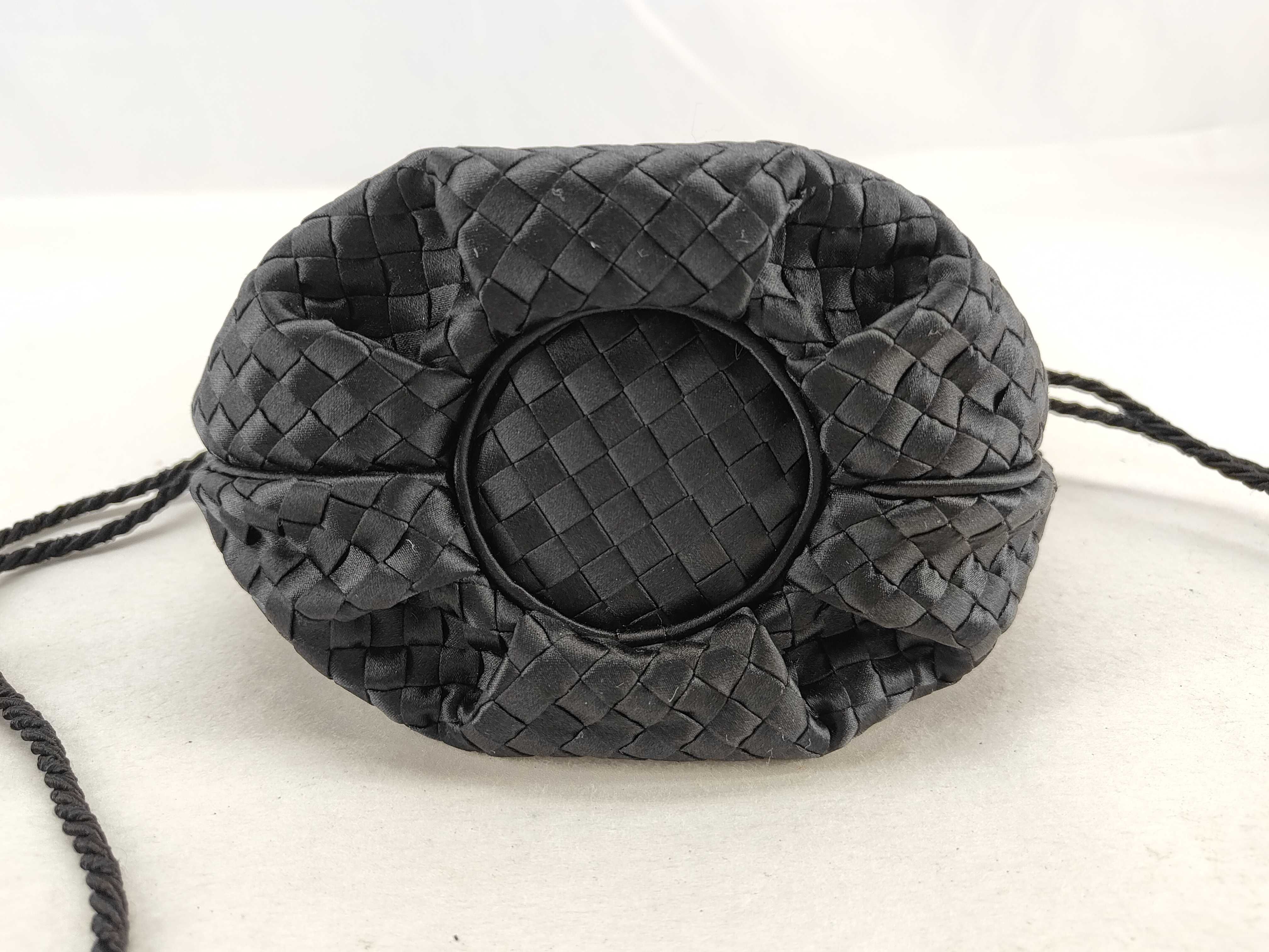 Intrecciato Satin Drawstring Vintage Pouch — view 10