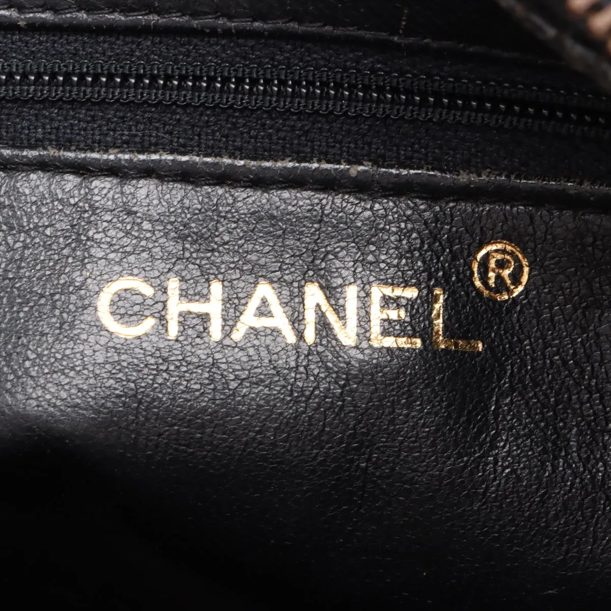 bias stitch lambskin chain shoulder bag fringe black gold hardware 2321211 2nd series — view 9