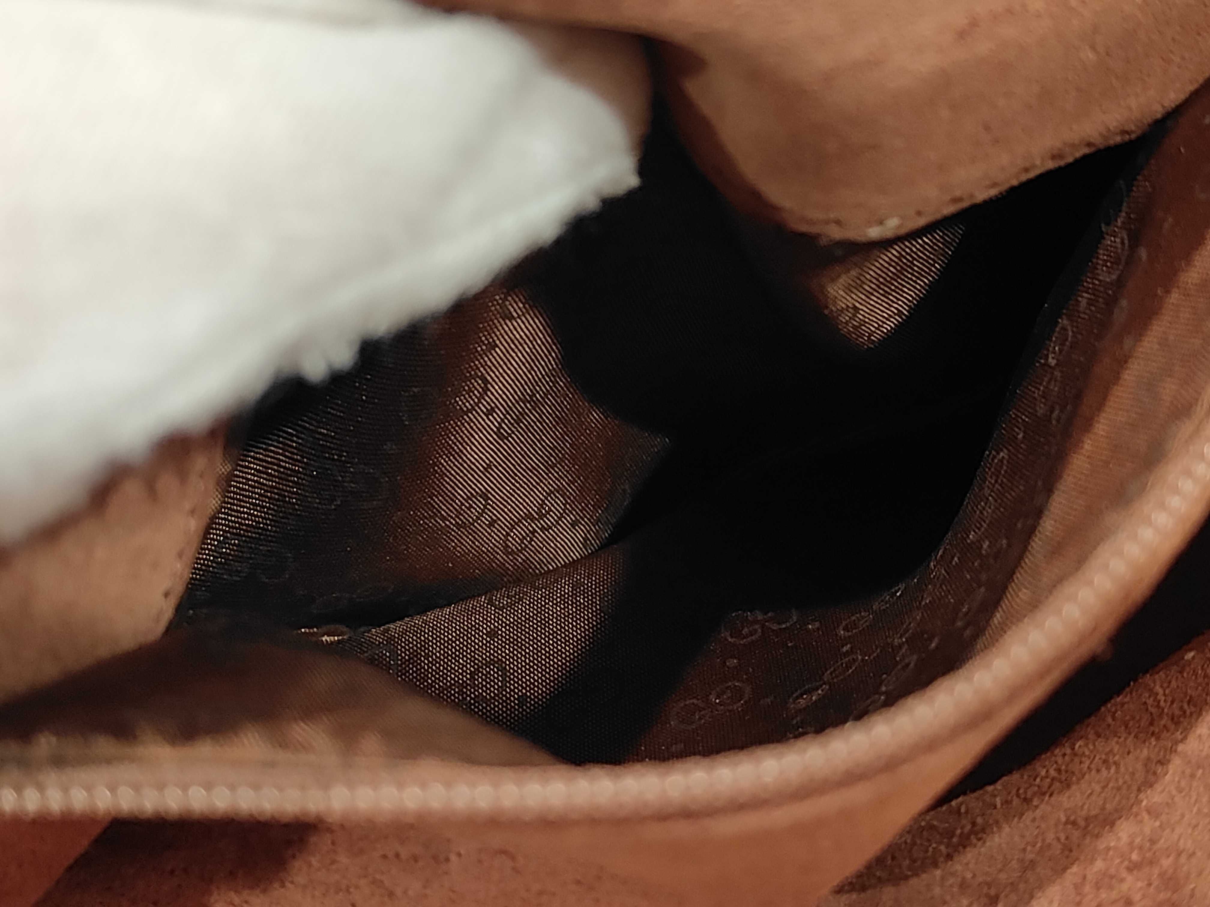 Old Gucci Leather Brown Shoulder Bag — view 11