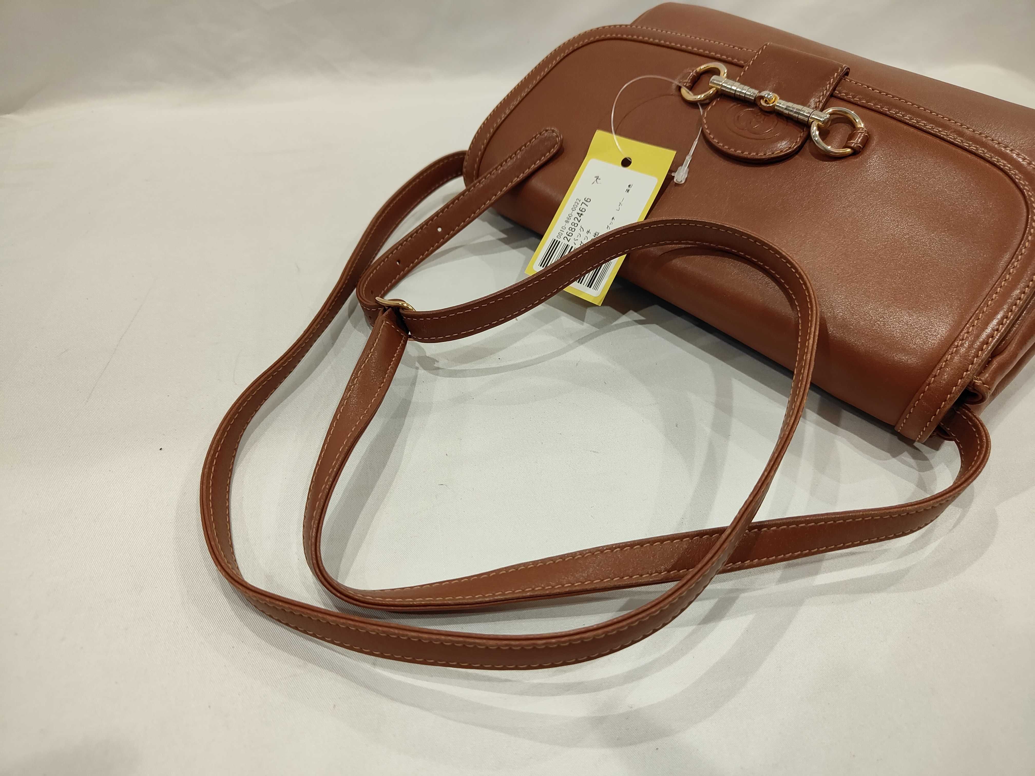 Old Gucci Leather Brown Shoulder Bag — view 6