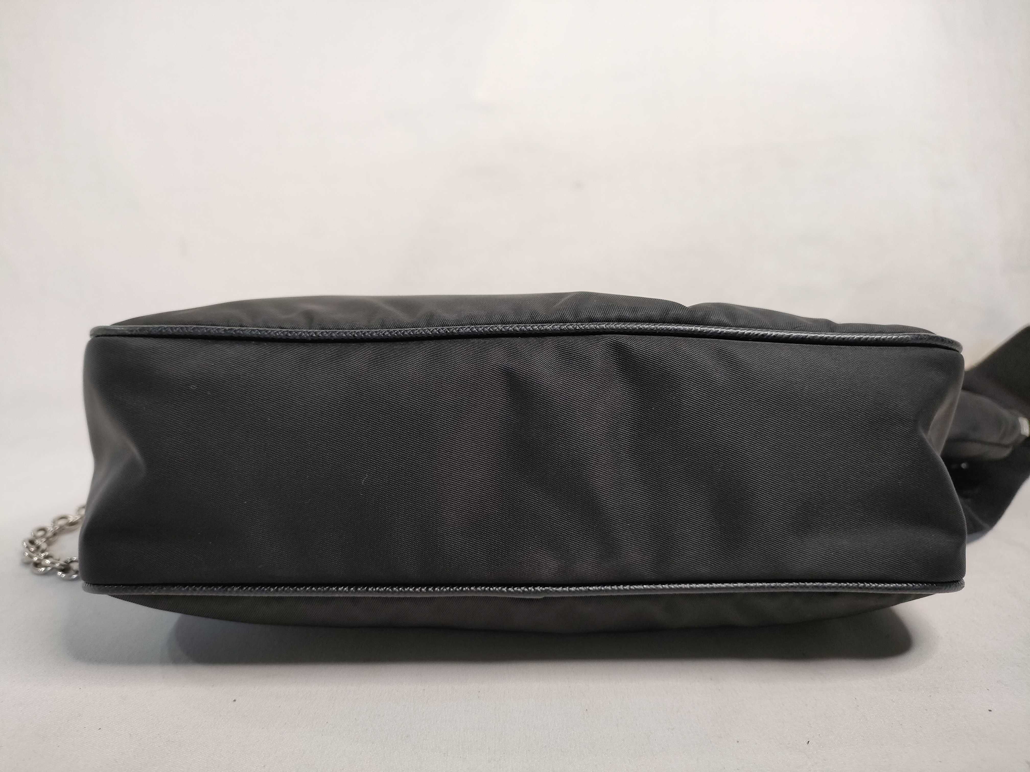 Nylon Prada Nylon x Leather Saffiano Shoulder Bag Handbag — view 8