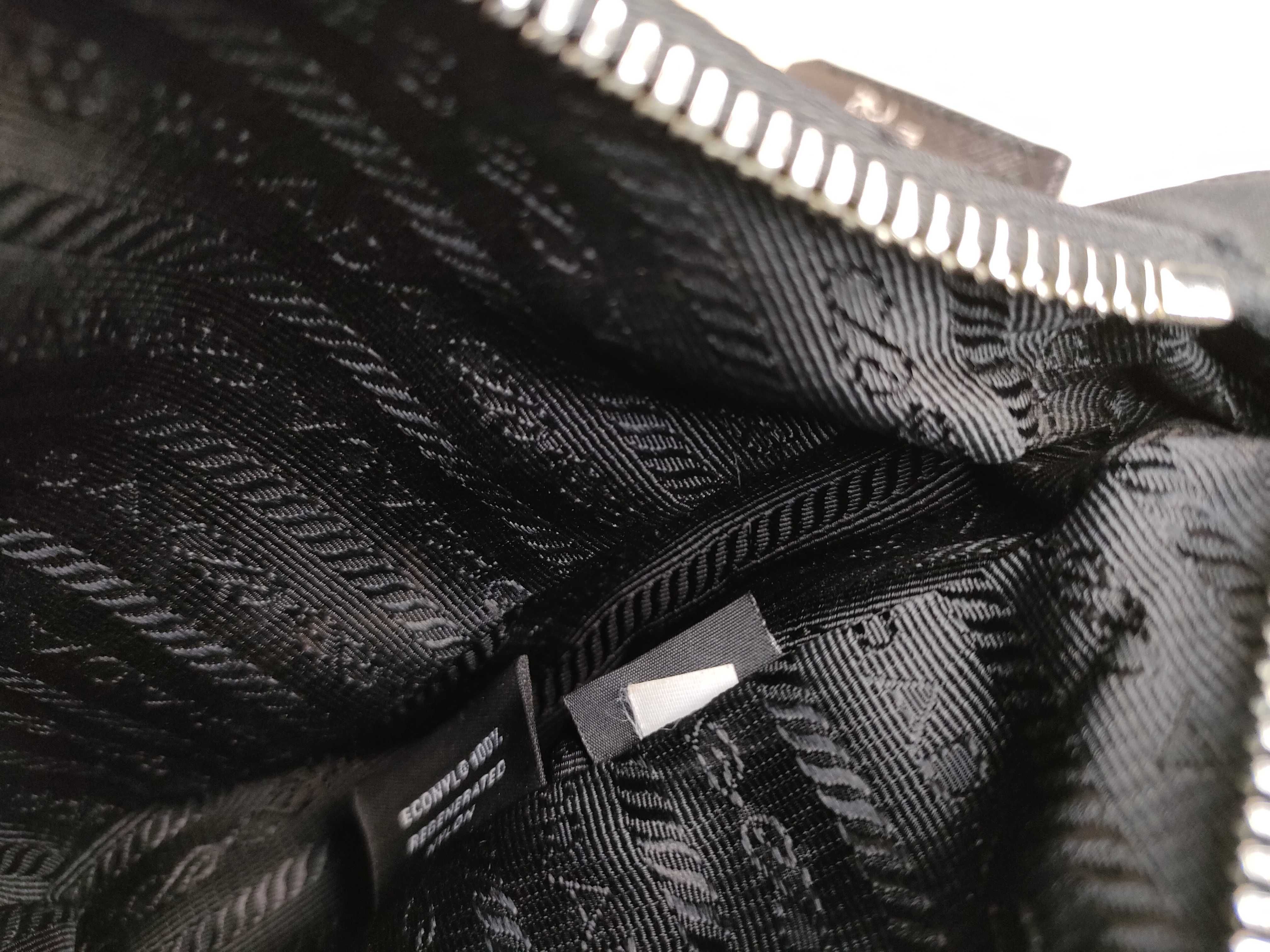 Nylon Prada Nylon x Leather Saffiano Shoulder Bag Handbag — view 10