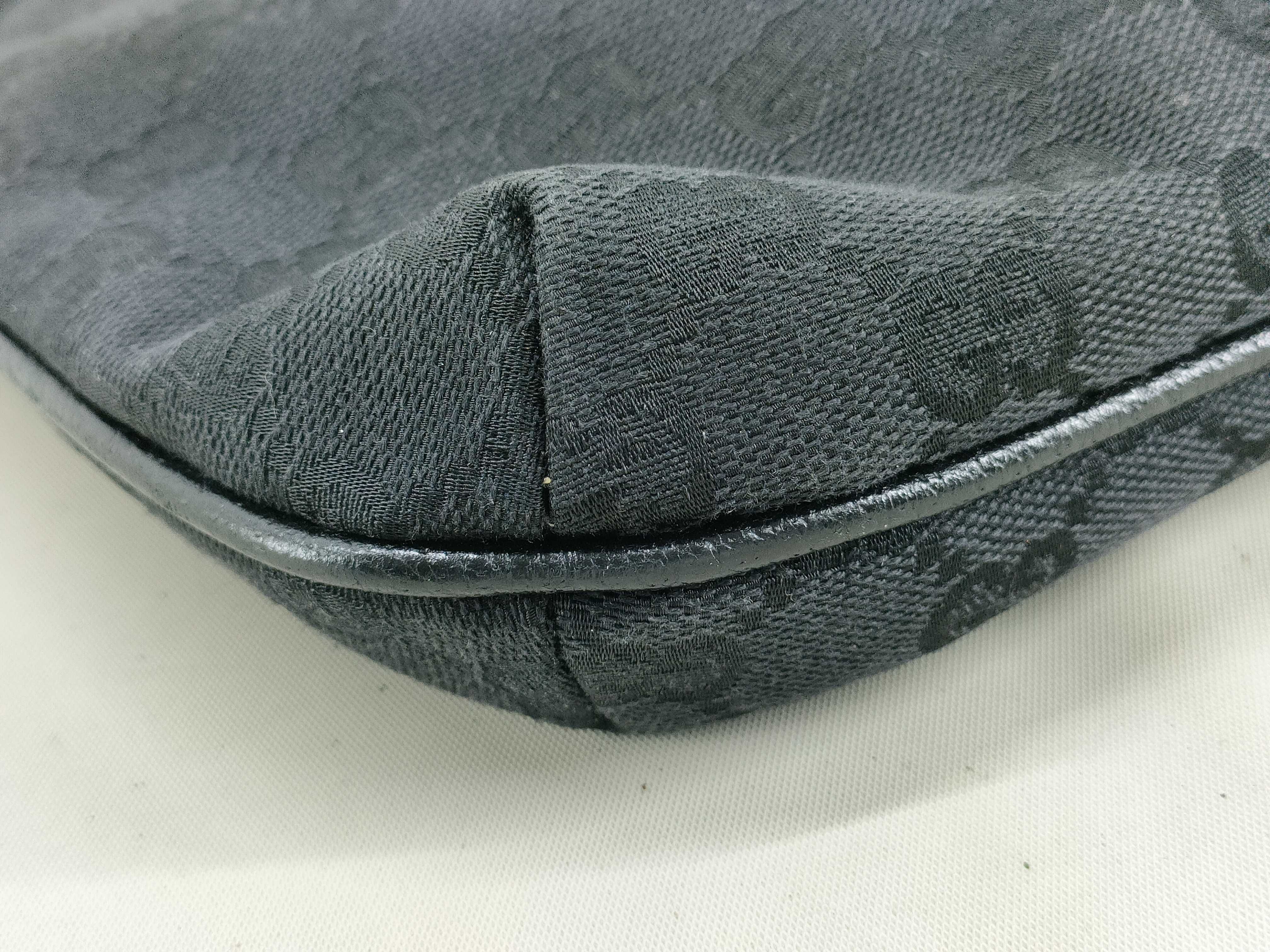 GG Canvas Shoulder Bag (Black & Gold) — view 4