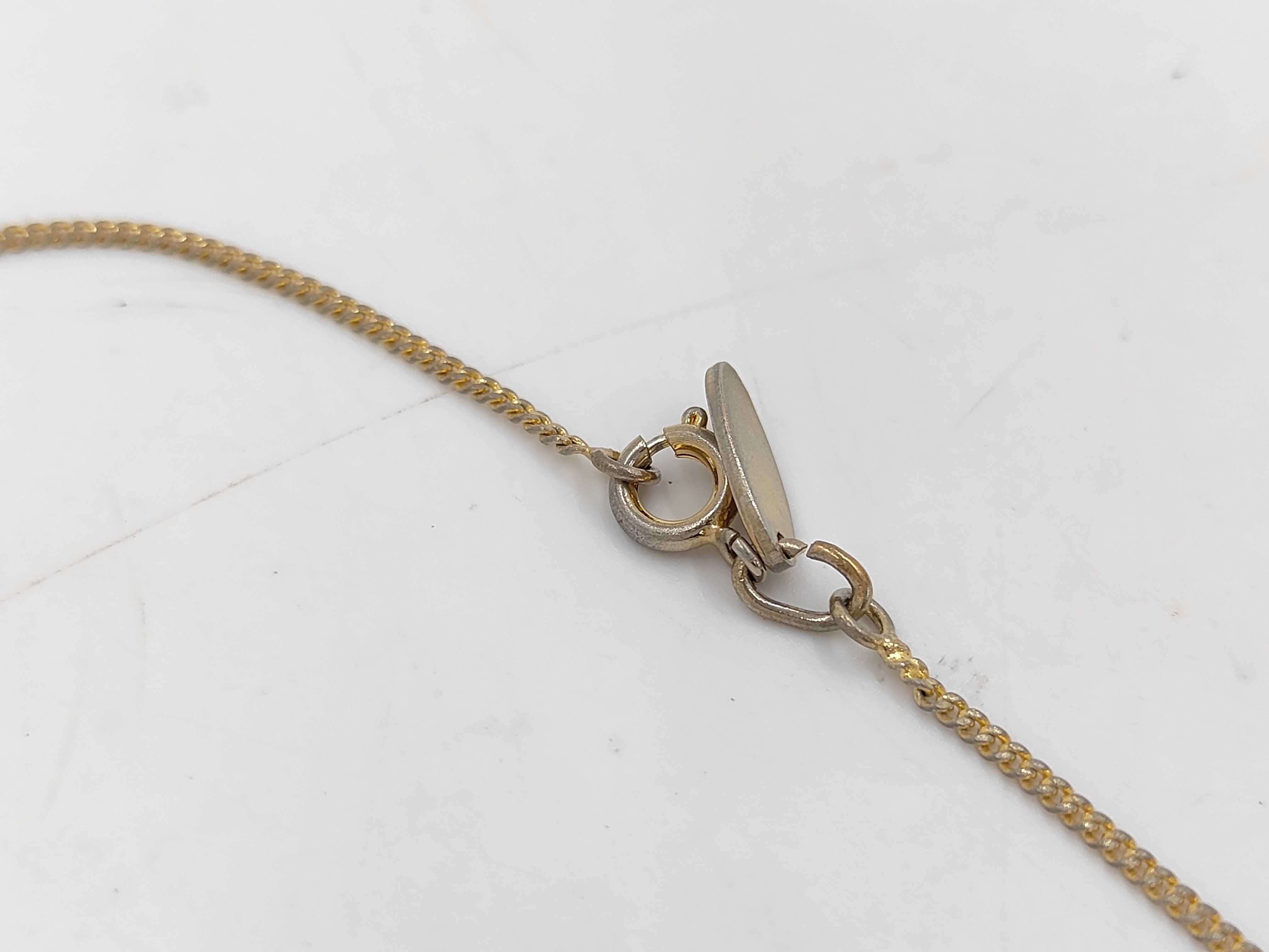 Coco Mark Rhinestone Gold Necklace — view 4