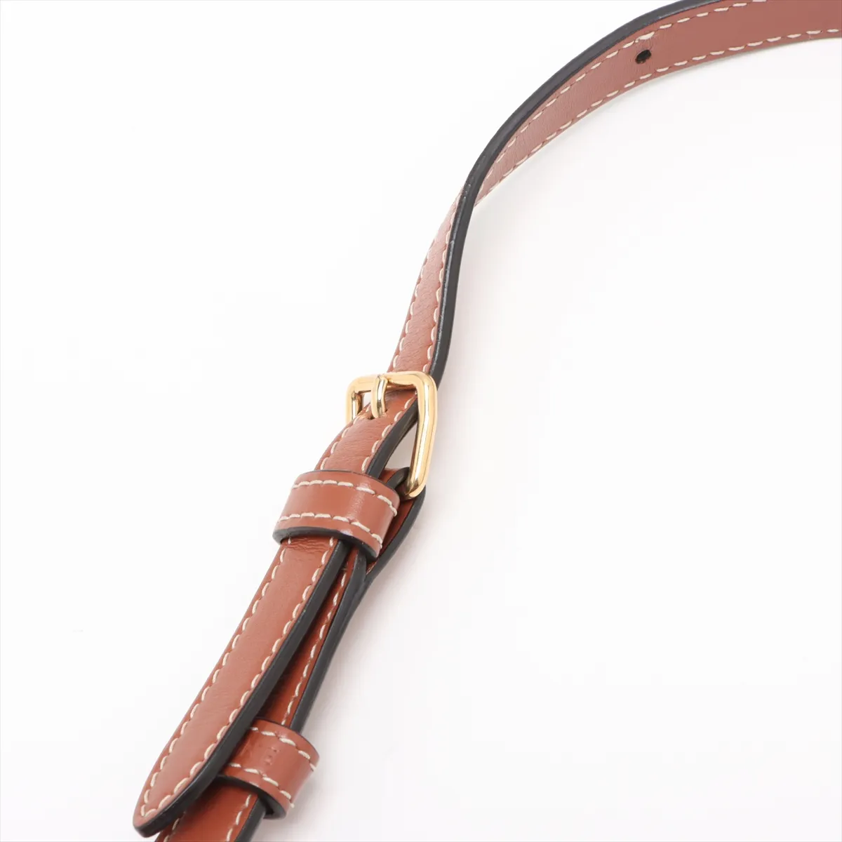 Triomphe PVC x Leather Vanity Bag Brown — view 8