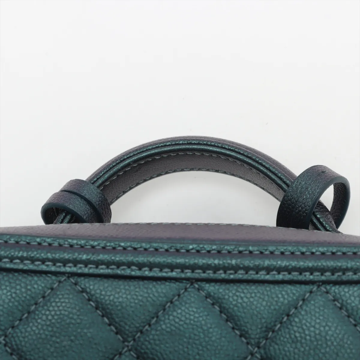 CC Filigree Caviar Skin 2WAY Handbag Green Rainbow Hardware 26412592 26th Series — view 6