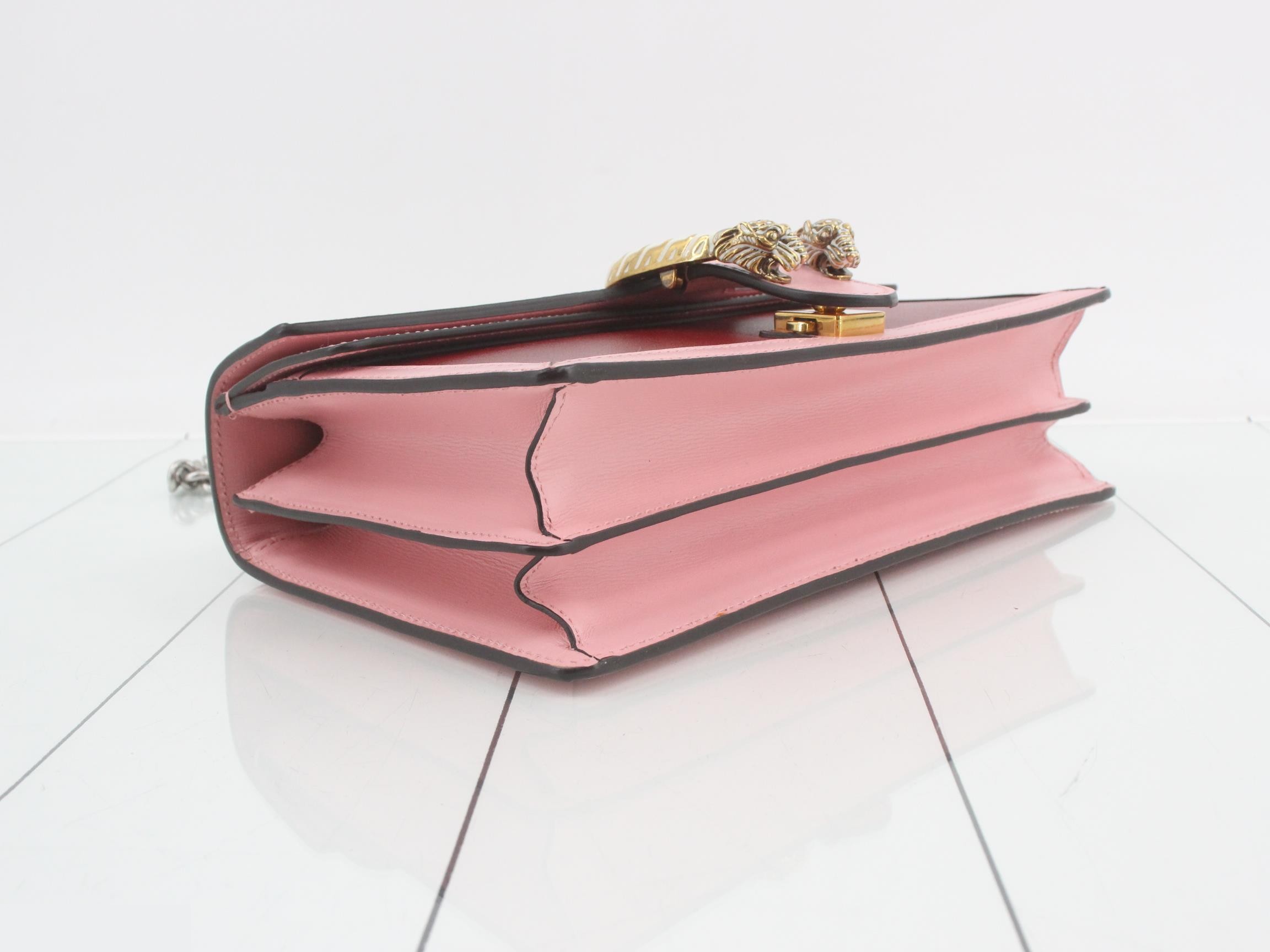 Chain shoulder bag, Dionysus, bicolor, red and pink — view 5