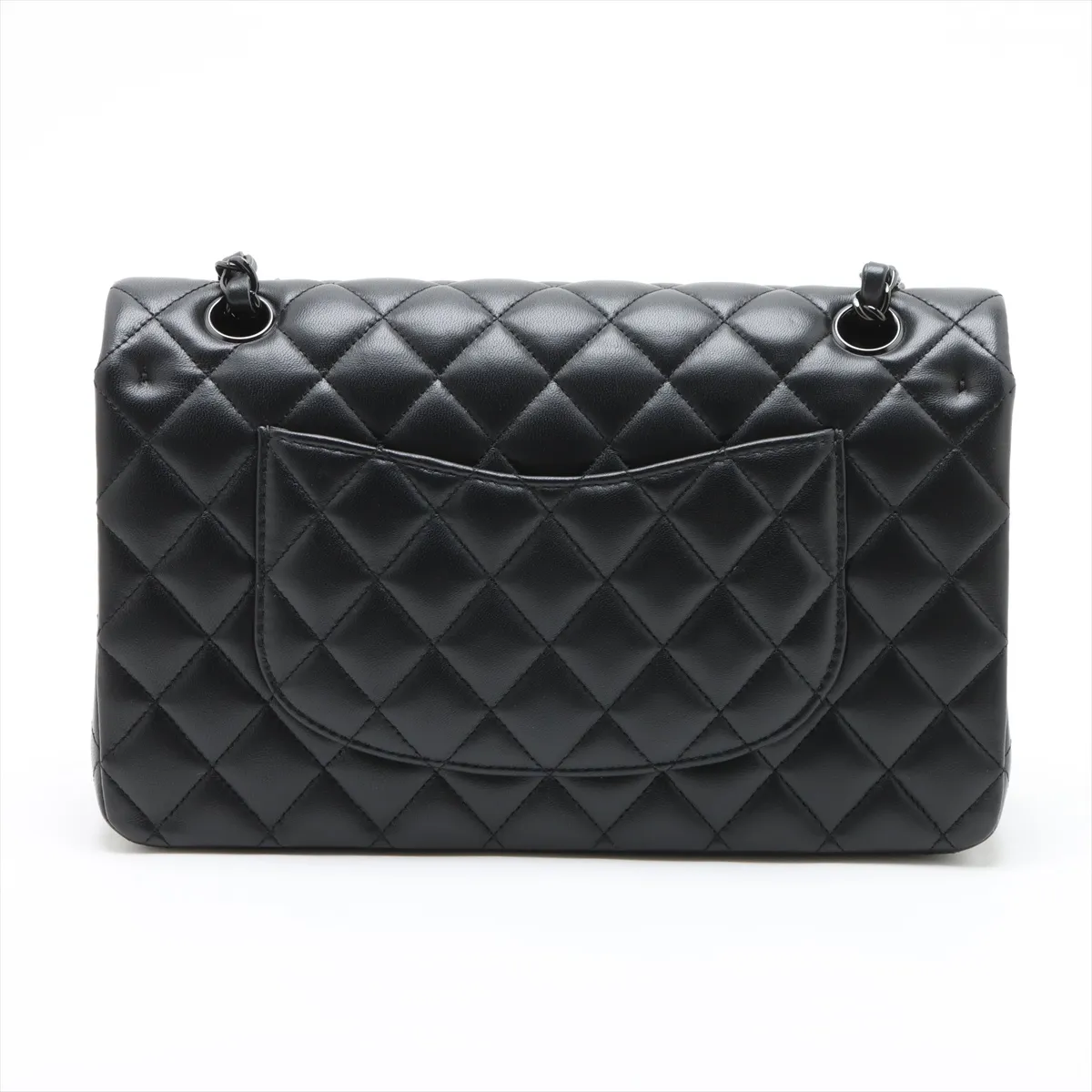 [Individually wrapped] Chanel Matelasse 25 Lambskin Double Flap Double Chain Bag Black Hardware A608NA3K Random Plate A01112 — view 2