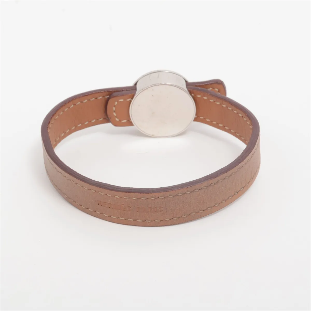 Sellier Looping Bracelet I: 2005, Leather, Black x Brown, — view 2