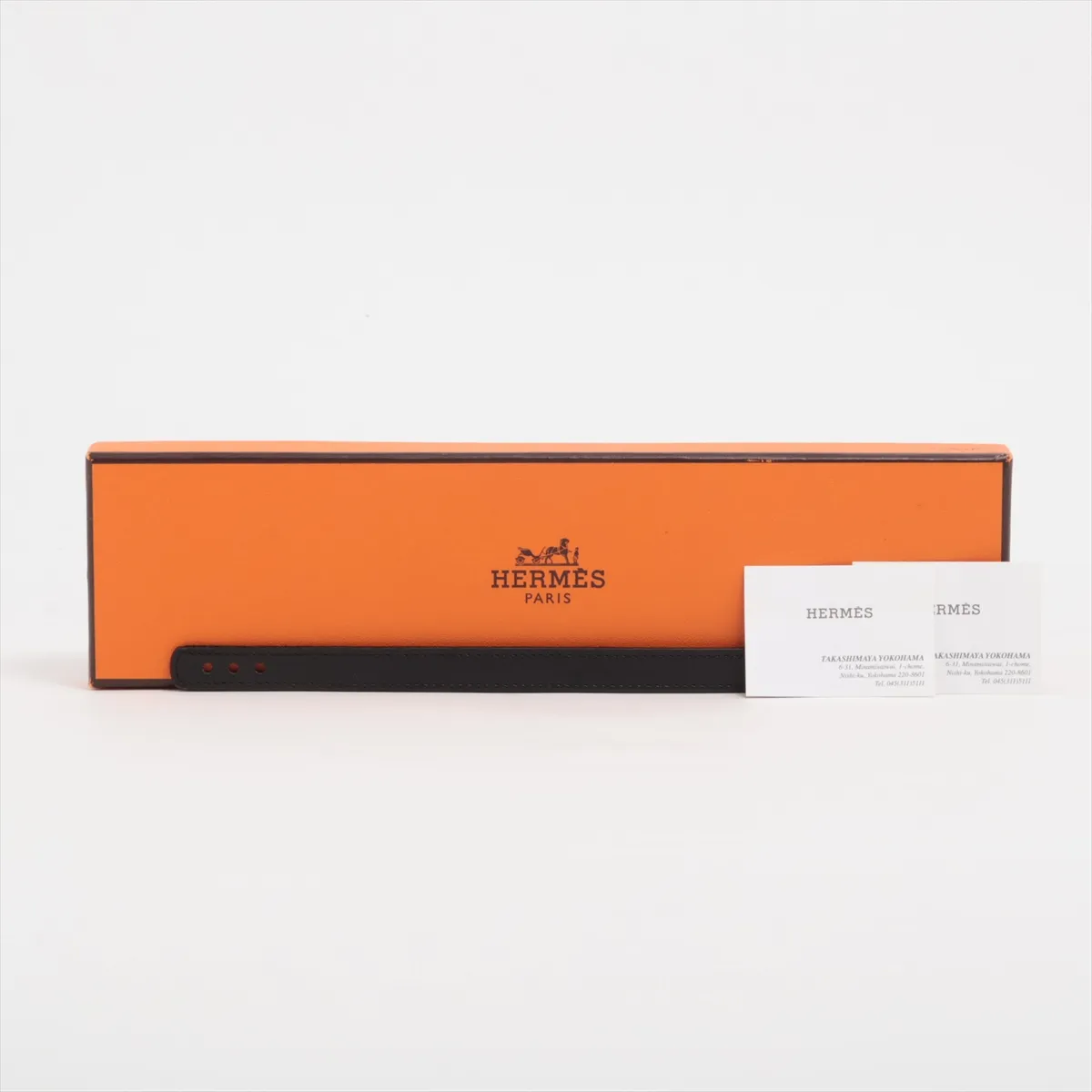Sellier Looping Bracelet I: 2005, Leather, Black x Brown, — view 7