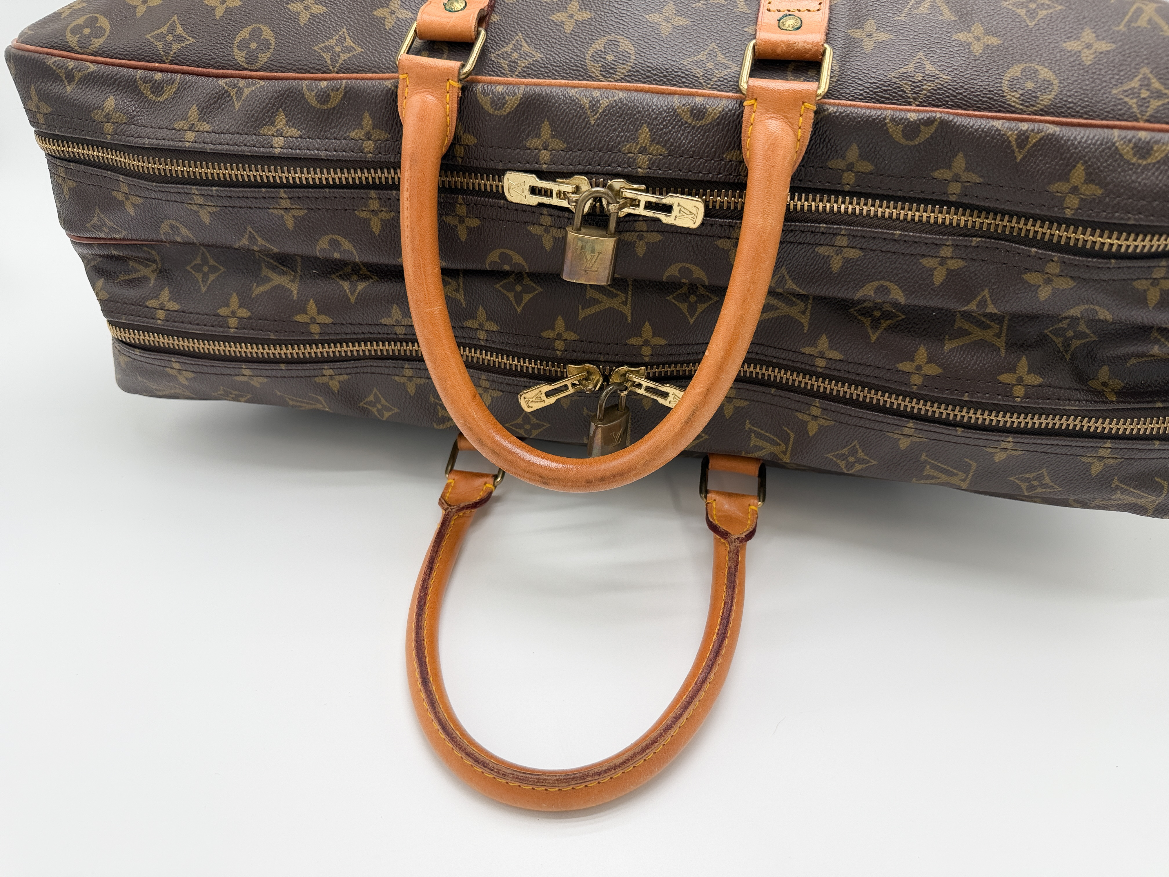 Monogram M41404 Sirius 55 Boston Bag with 2 Padlocks — view 3