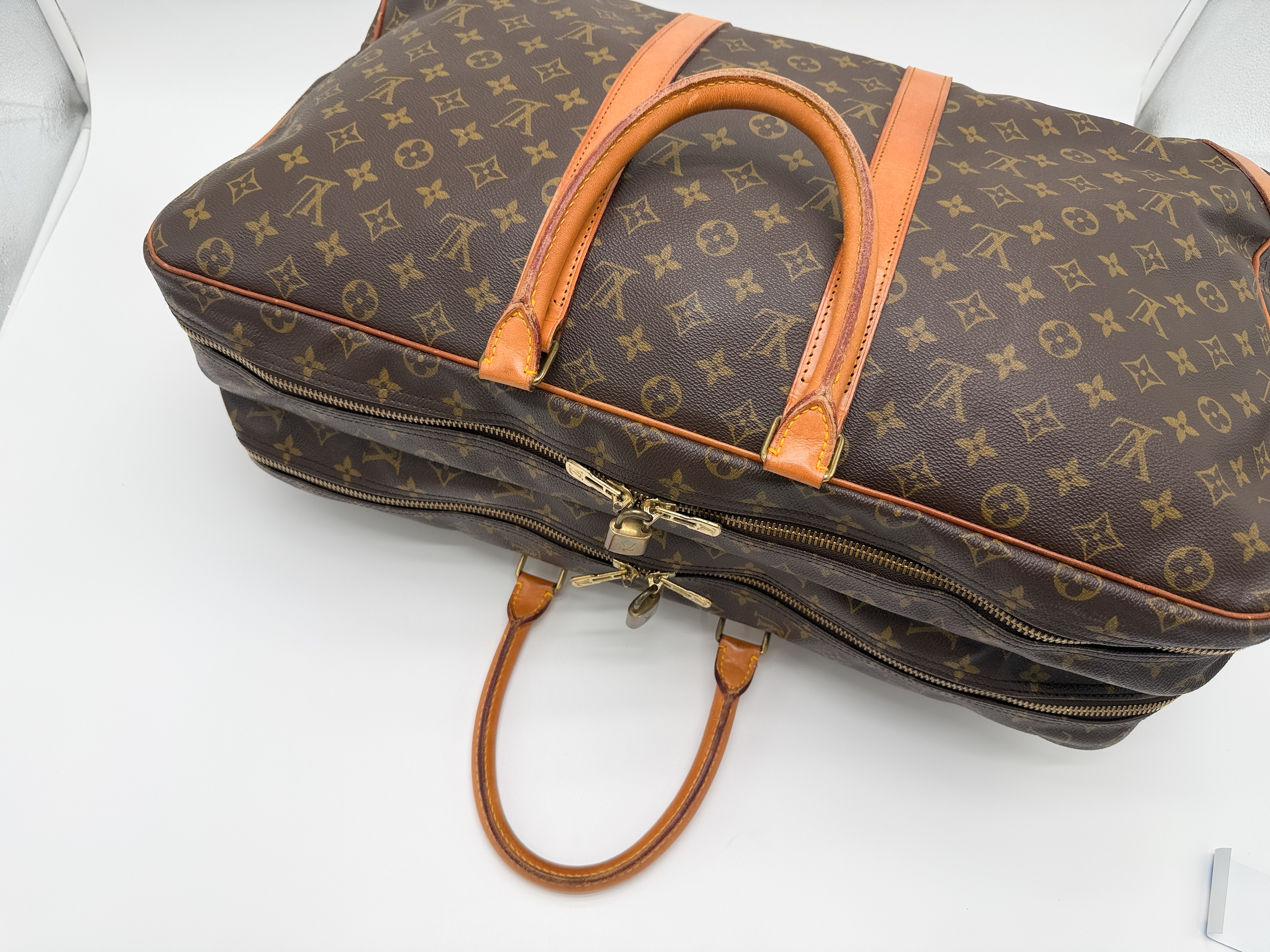Monogram M41404 Sirius 55 Boston Bag with 2 Padlocks — view 4
